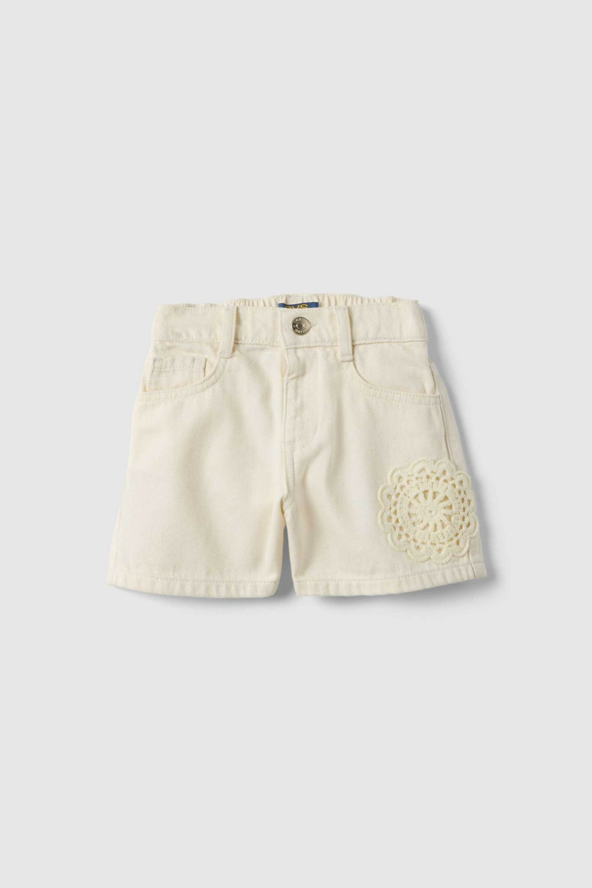 OVS παιδικό denim σορτς Regular Fit - 002603963 Λευκό