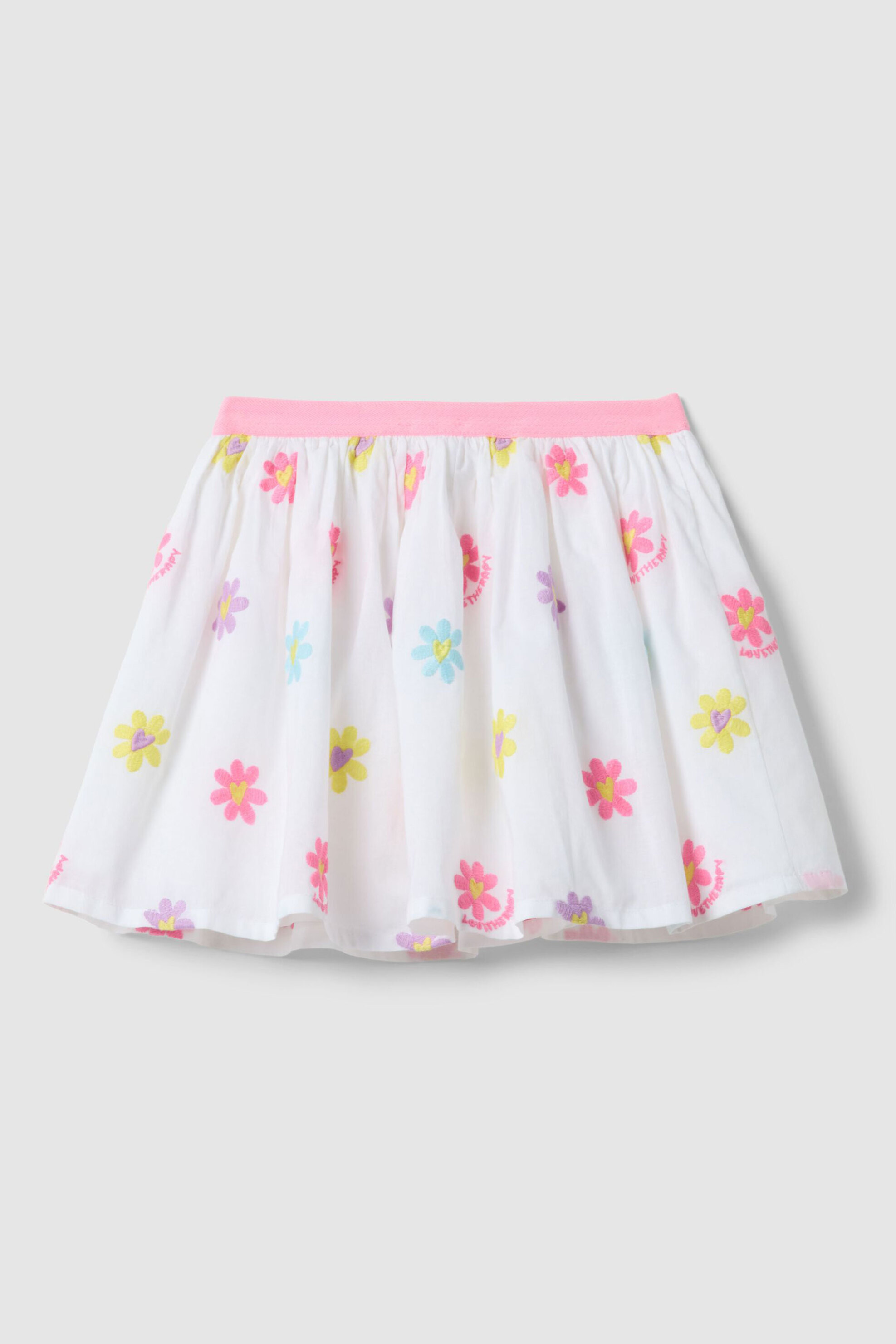OVS παιδική φούστα με floral print - 002654443 Ροζ φωτογραφία