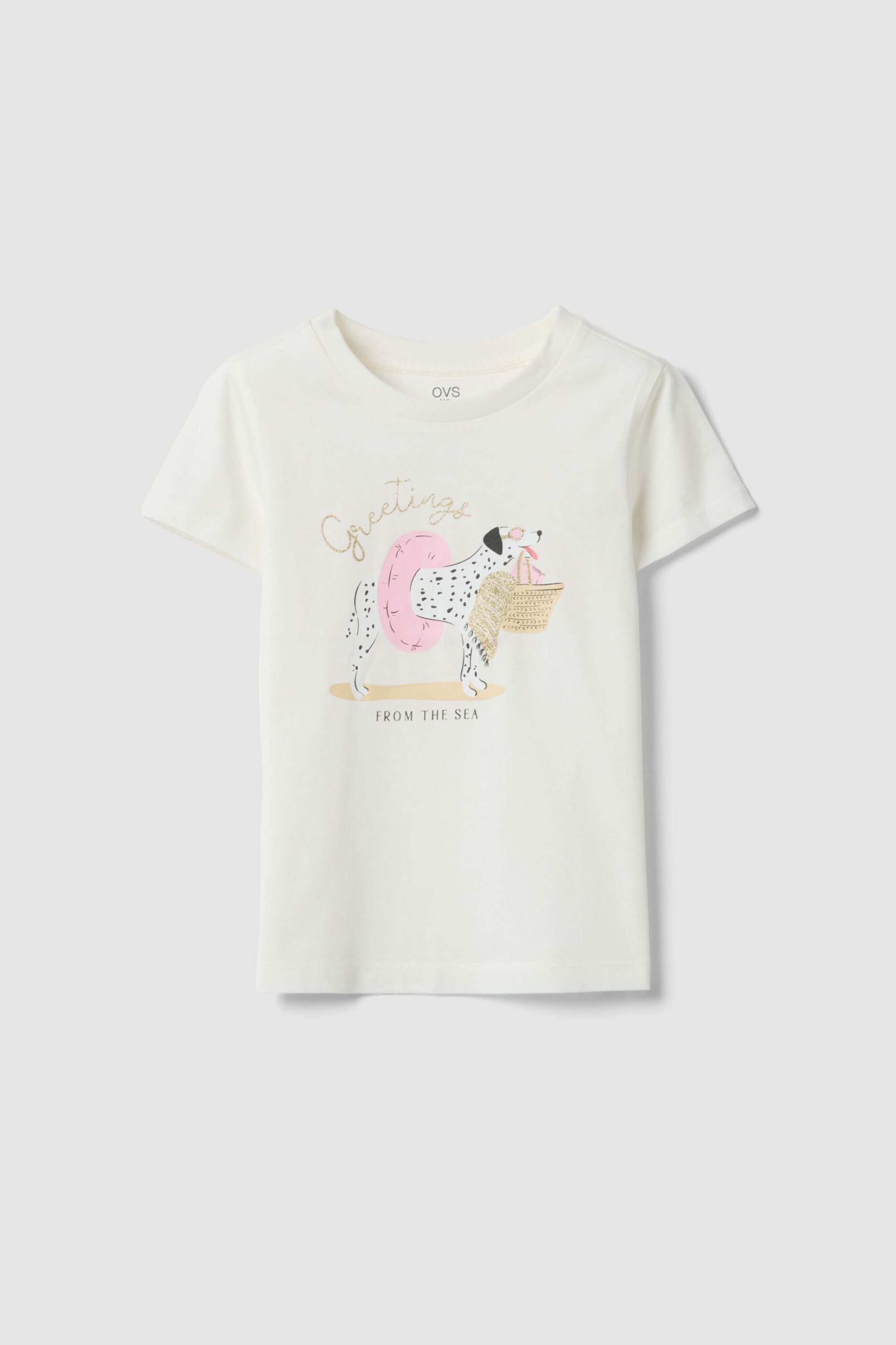 OVS παιδικό T-shirt με print - 002661243 Λευκό