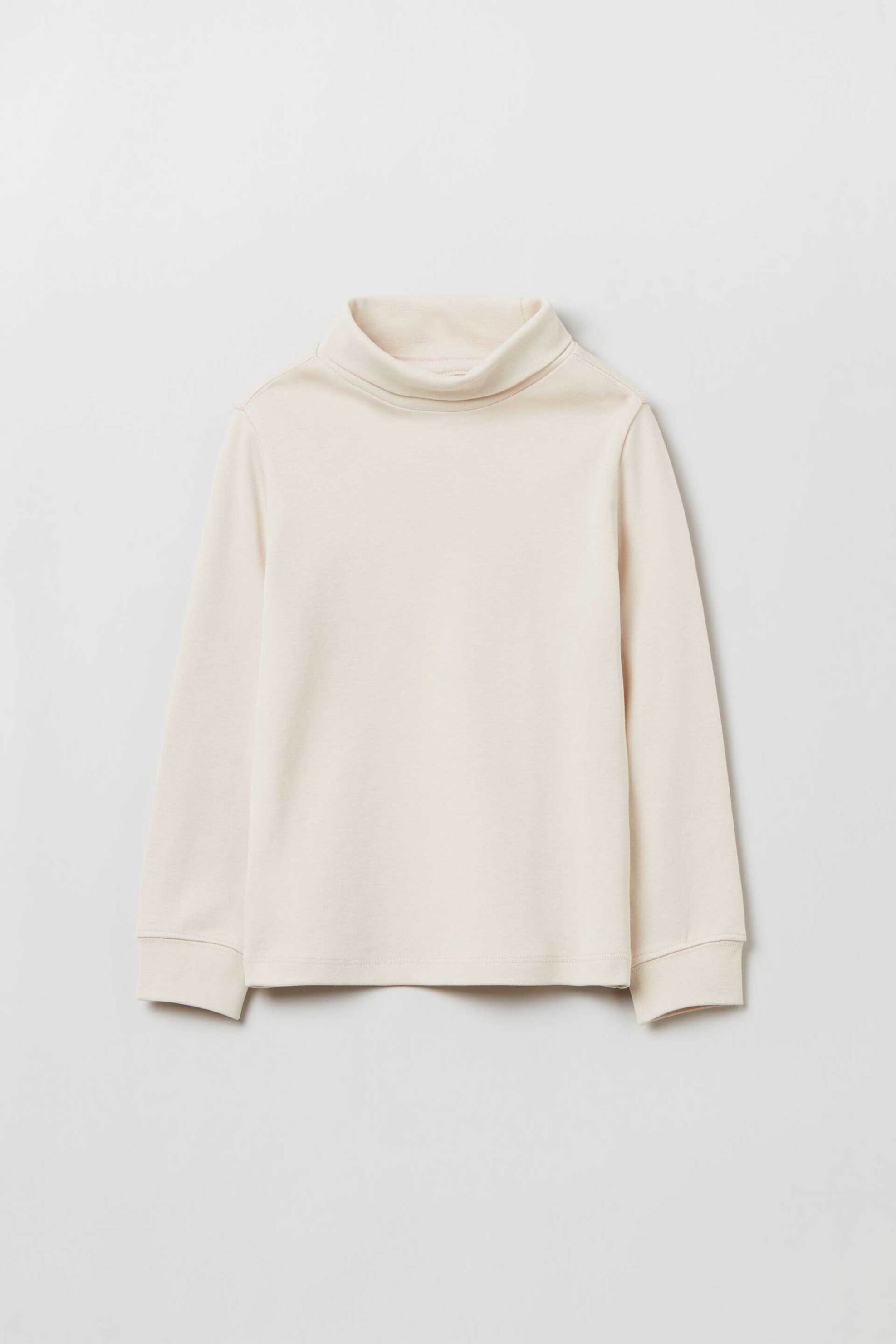 OVS παιδική βαμβακερή μπλούζα μονόχρωμη - 001889113 Μπεζ