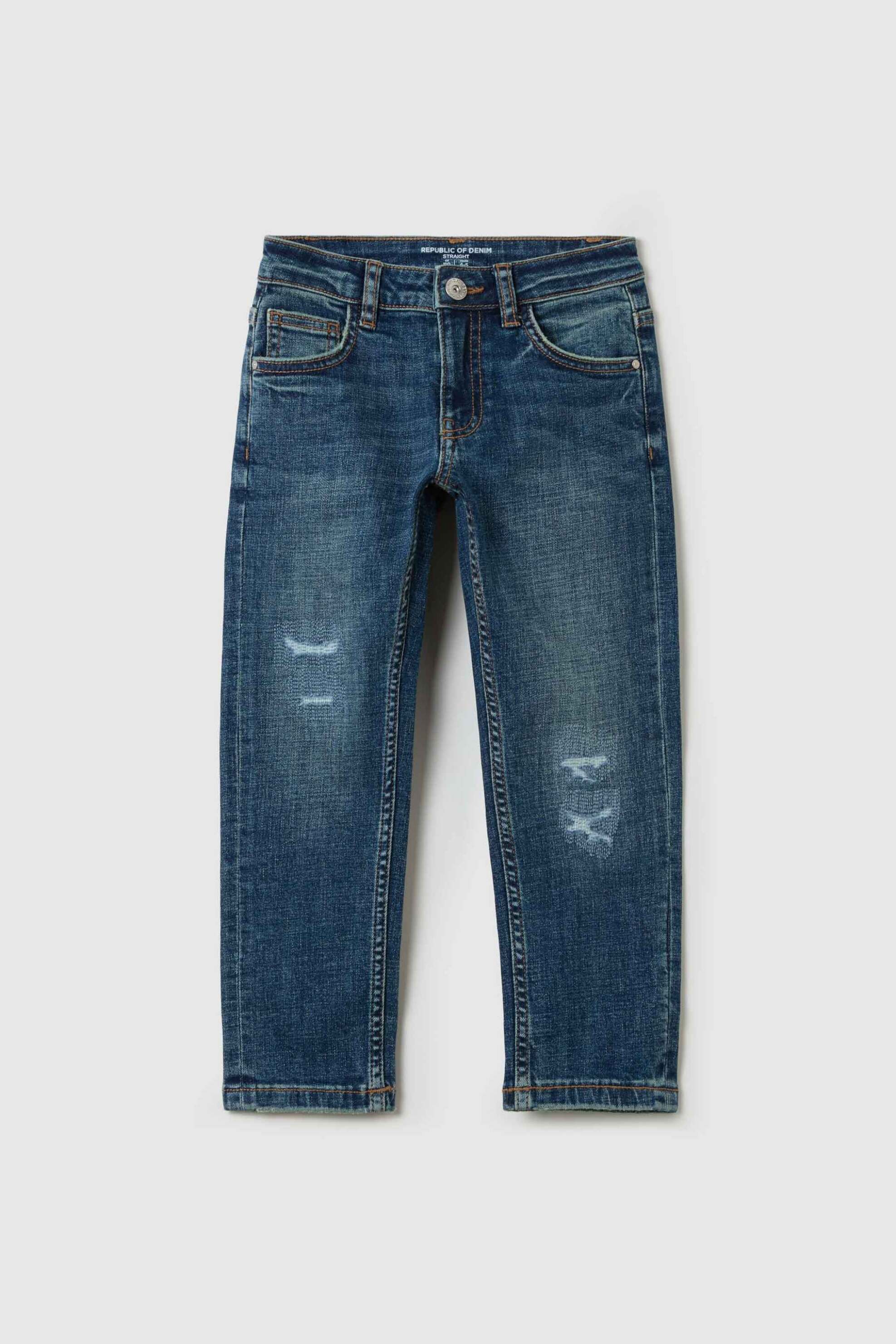 OVS KIDS OVS παιδικό τζιν παντελόνι πεντάτσεπο - 002182788 Μπλε Σκούρο