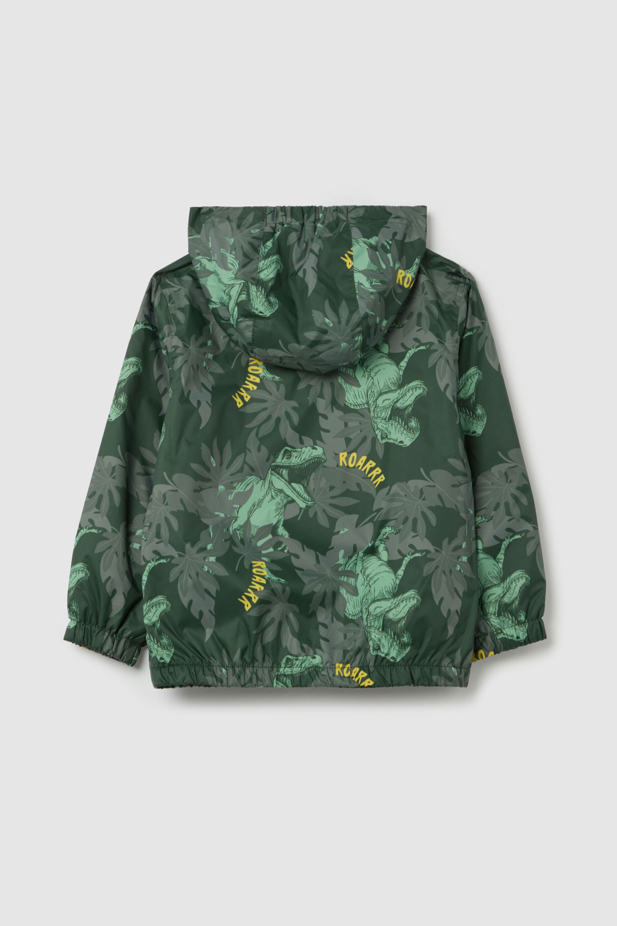 OVS παιδικό αδιάβροχο μπουφάν με floral print και κουκούλα - 002195687 Πράσινο φωτογραφία