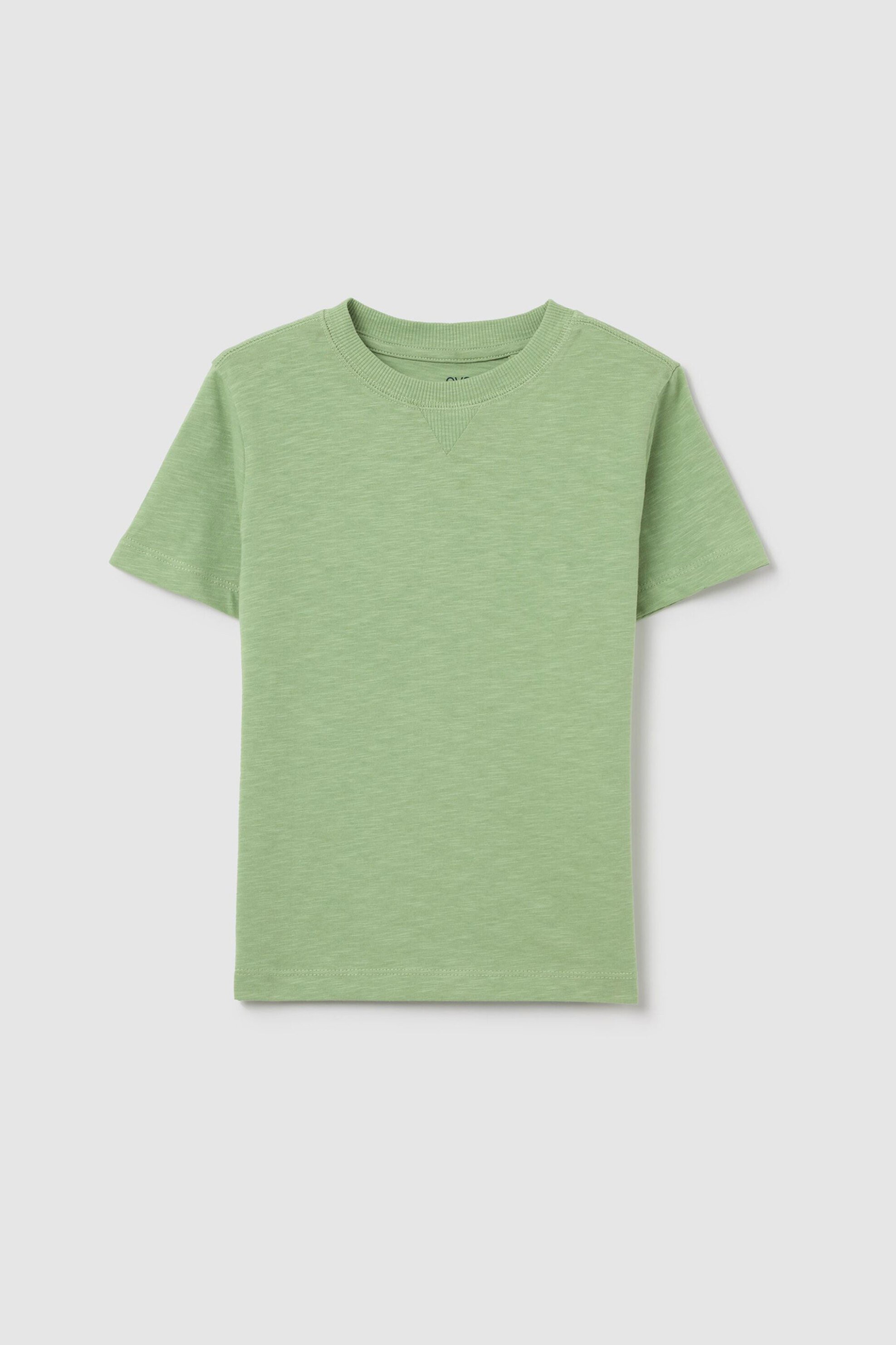 OVS παιδικό T-shirt μονόχρωμο Regular Fit - 002262590 Πράσινο