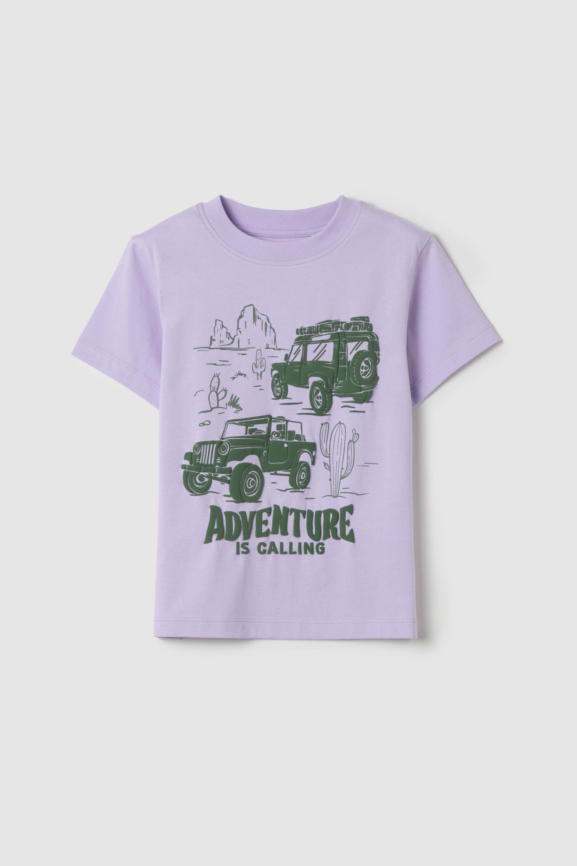 OVS παιδικό T-shirt με print Regular Fit - 002262632 Λιλά