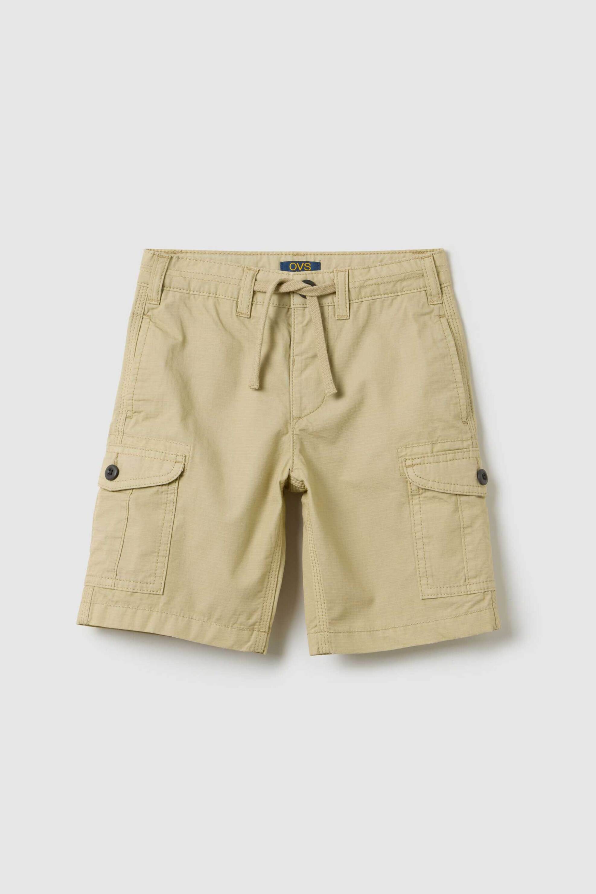 OVS παιδική βερμούδα cargo Regular Fit - 002269239 Εκρού