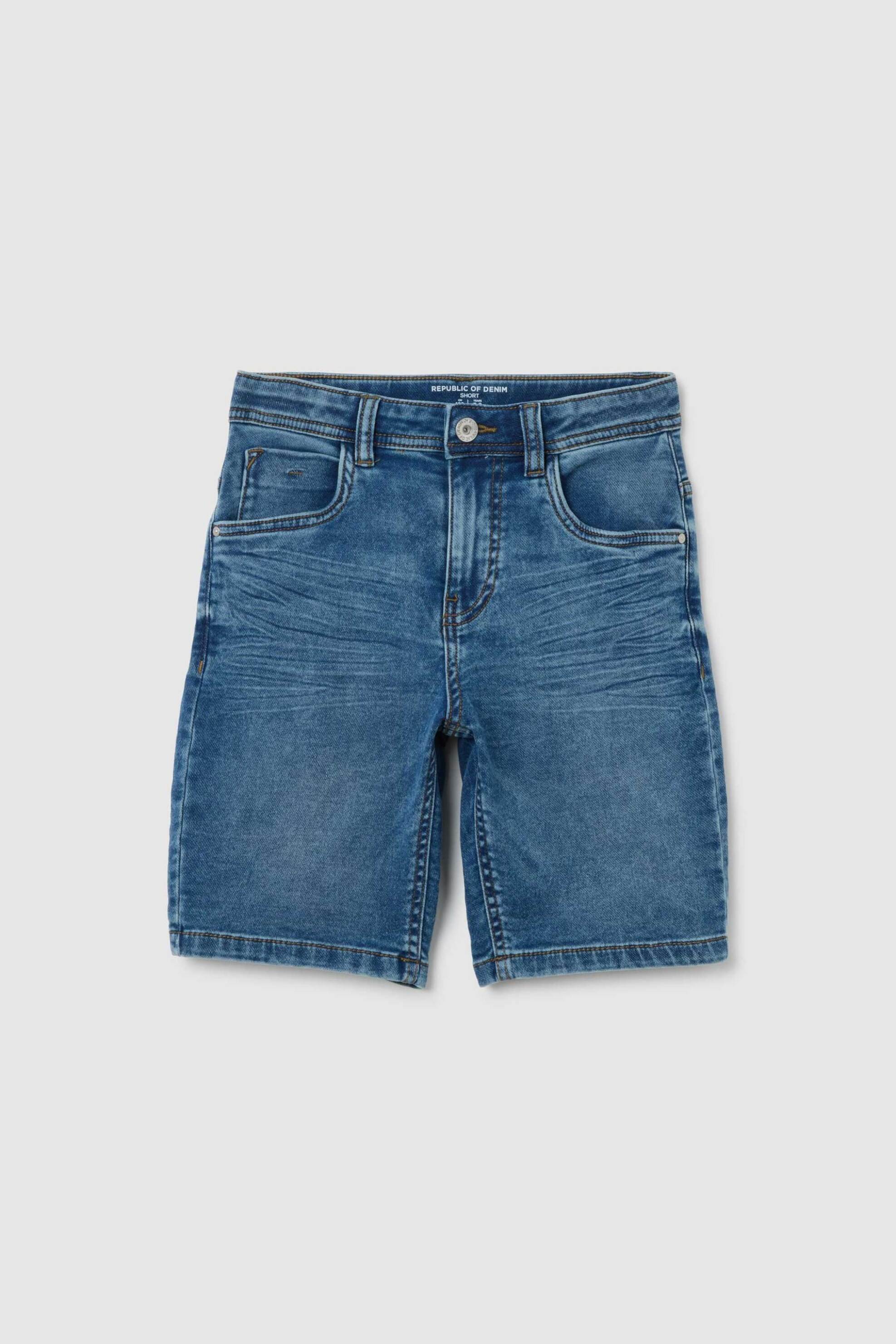 OVS παιδική denim βερμούδα Regular Fit - 002264280 Denim Blue