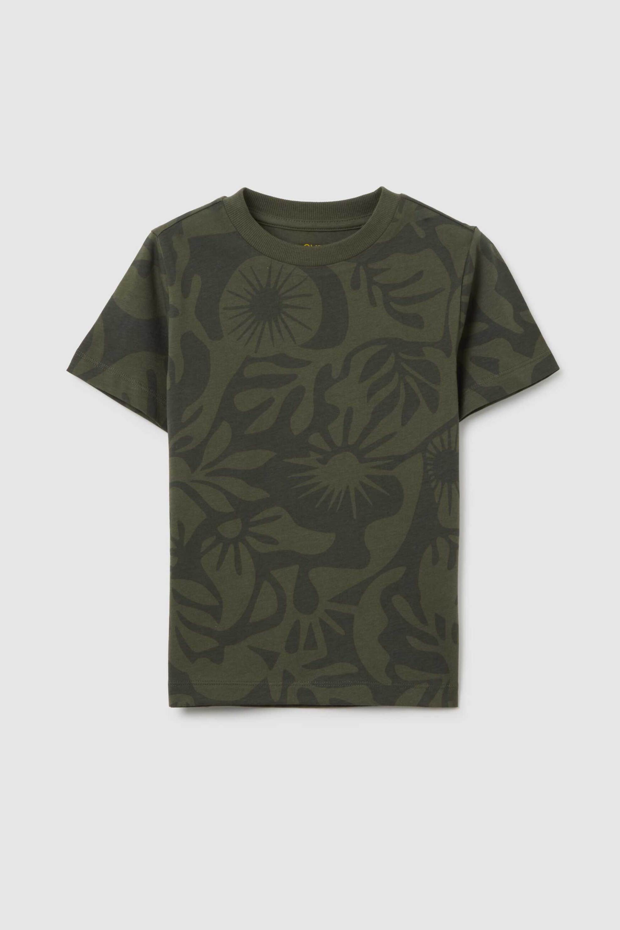 OVS παιδικό T-shirt με all-over print Regular Fit - 002366612 Λαδί