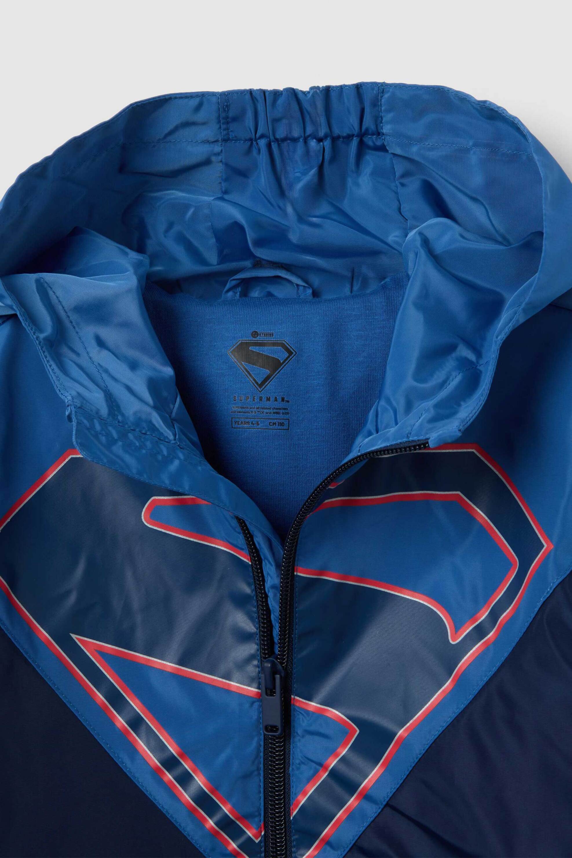 OVS παιδικό jacket με κουκούλα και print Regular Fit - 002391748 Μπλε φωτογραφία