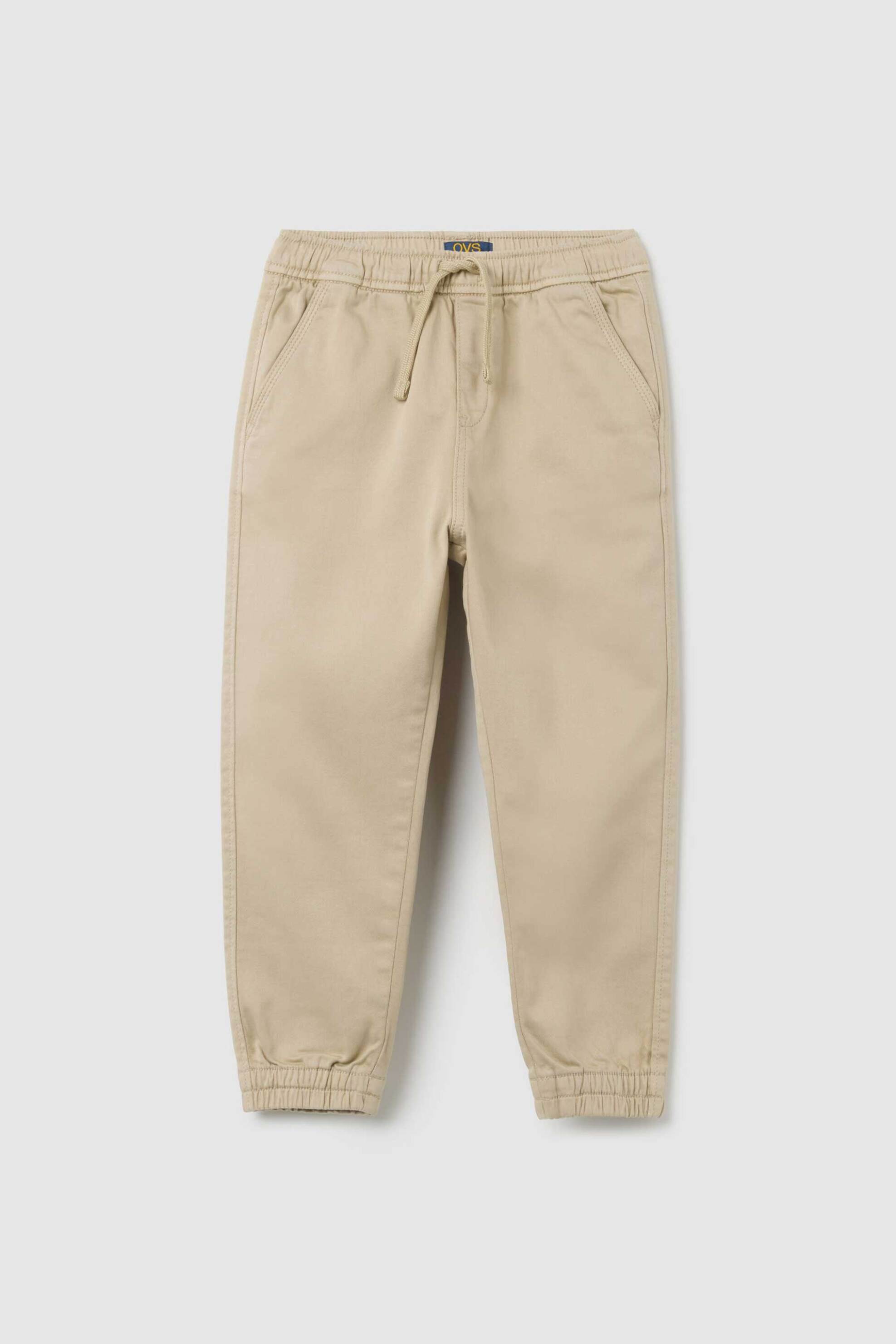 OVS KIDS OVS παιδικό παντελόνι με ελαστική μέση Regular Fit - 002397703 Μπεζ