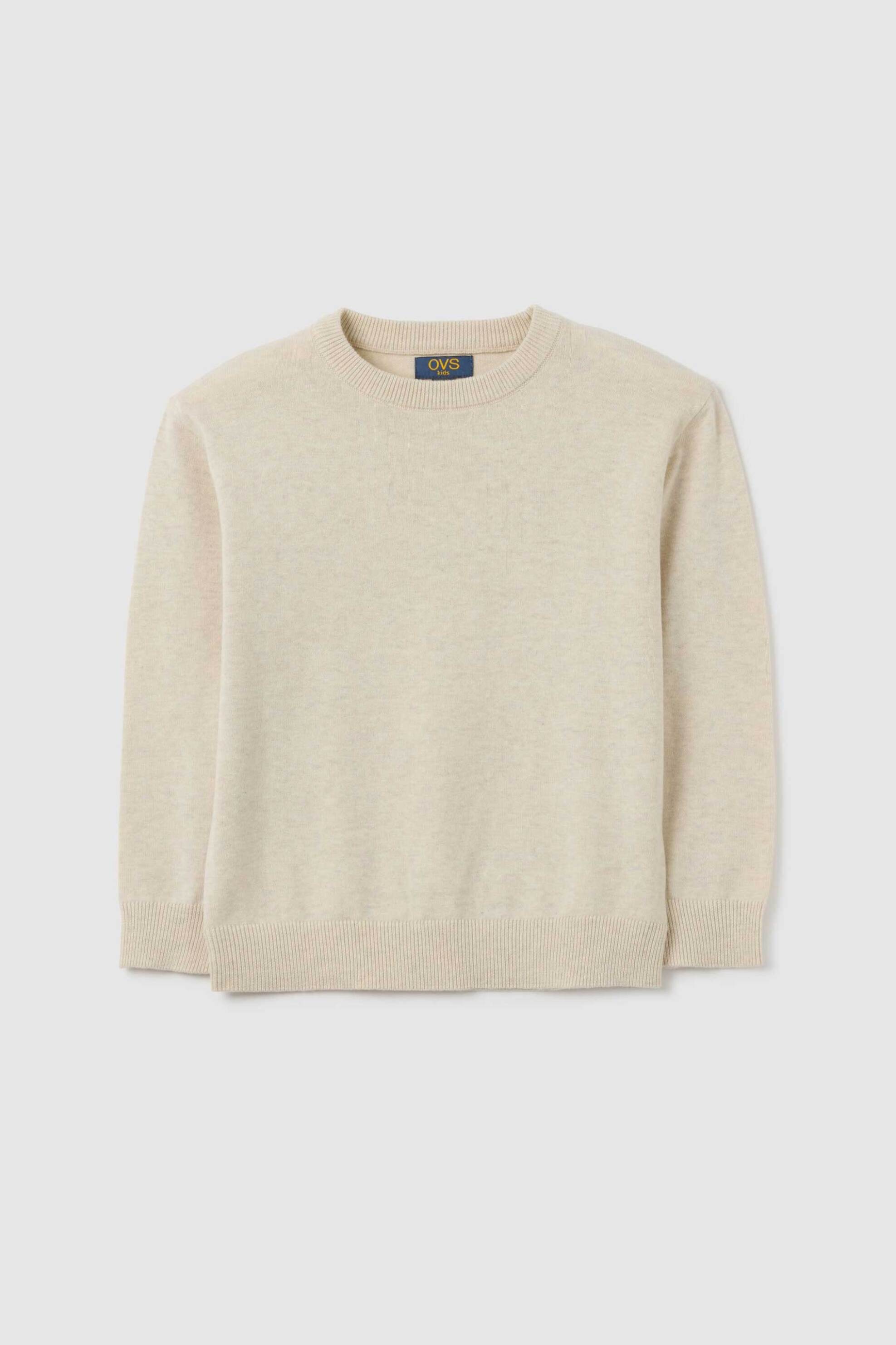 OVS KIDS OVS παιδική πλεκτή μπλούζα μονόχρωμη Regular Fit - 002400079 Μπεζ