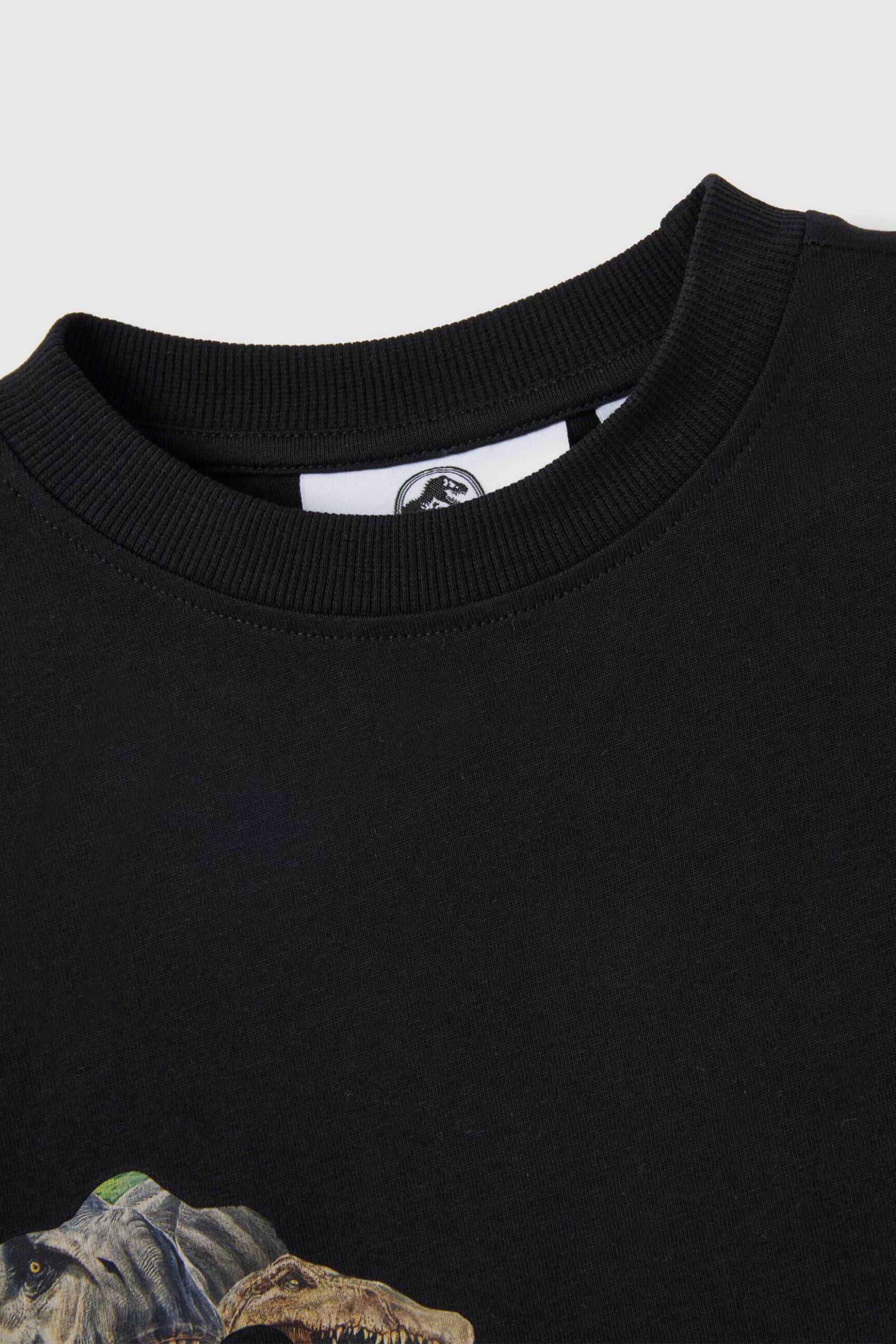 OVS παιδικό T-shirt με Jurassic World print Regular Fit - 002401232 Μαύρο φωτογραφία