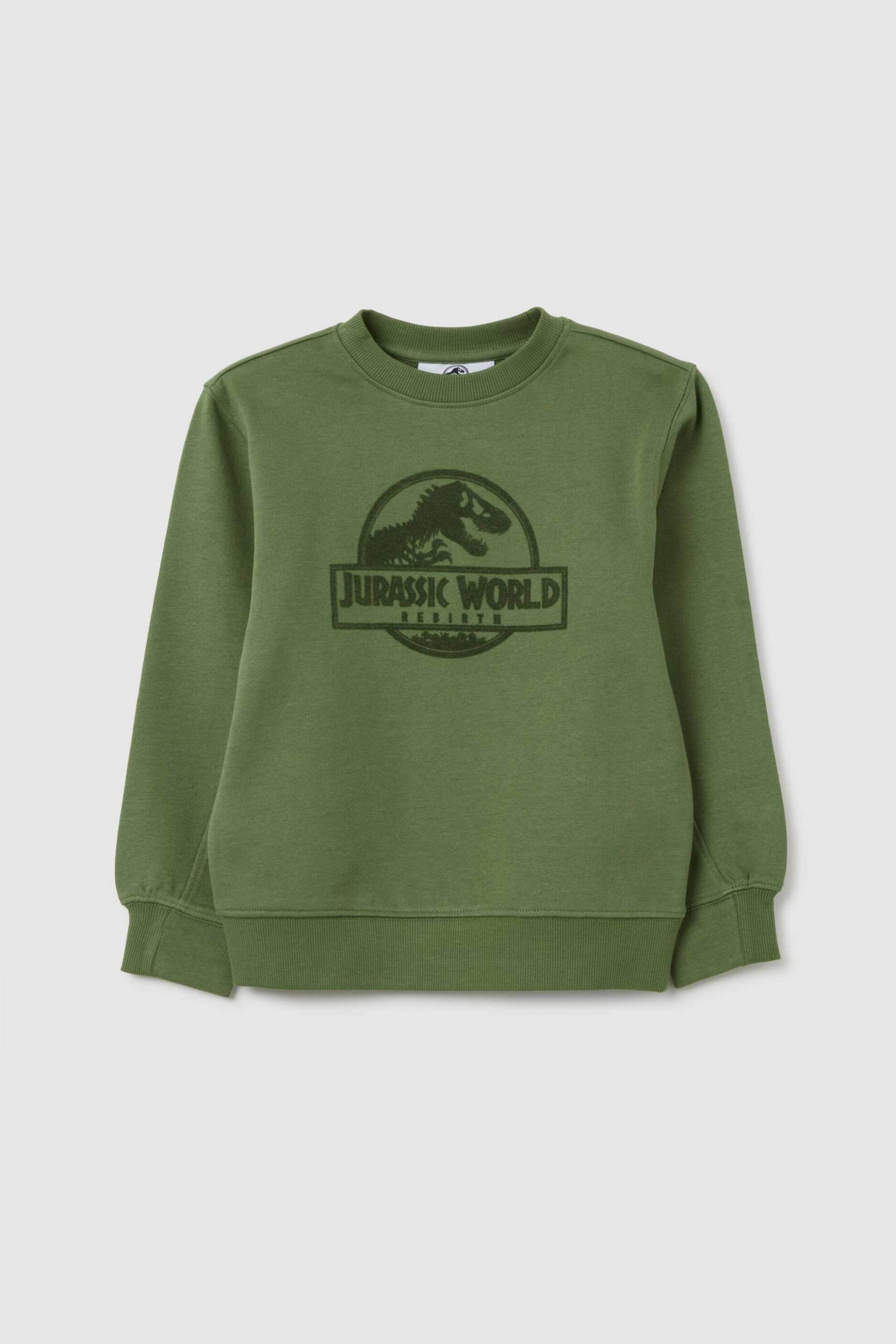 OVS KIDS OVS παιδική μακρυμάνικη μπλούζα με Jurassic World κεντημένο print Regular Fit - 002401248 Πράσινο