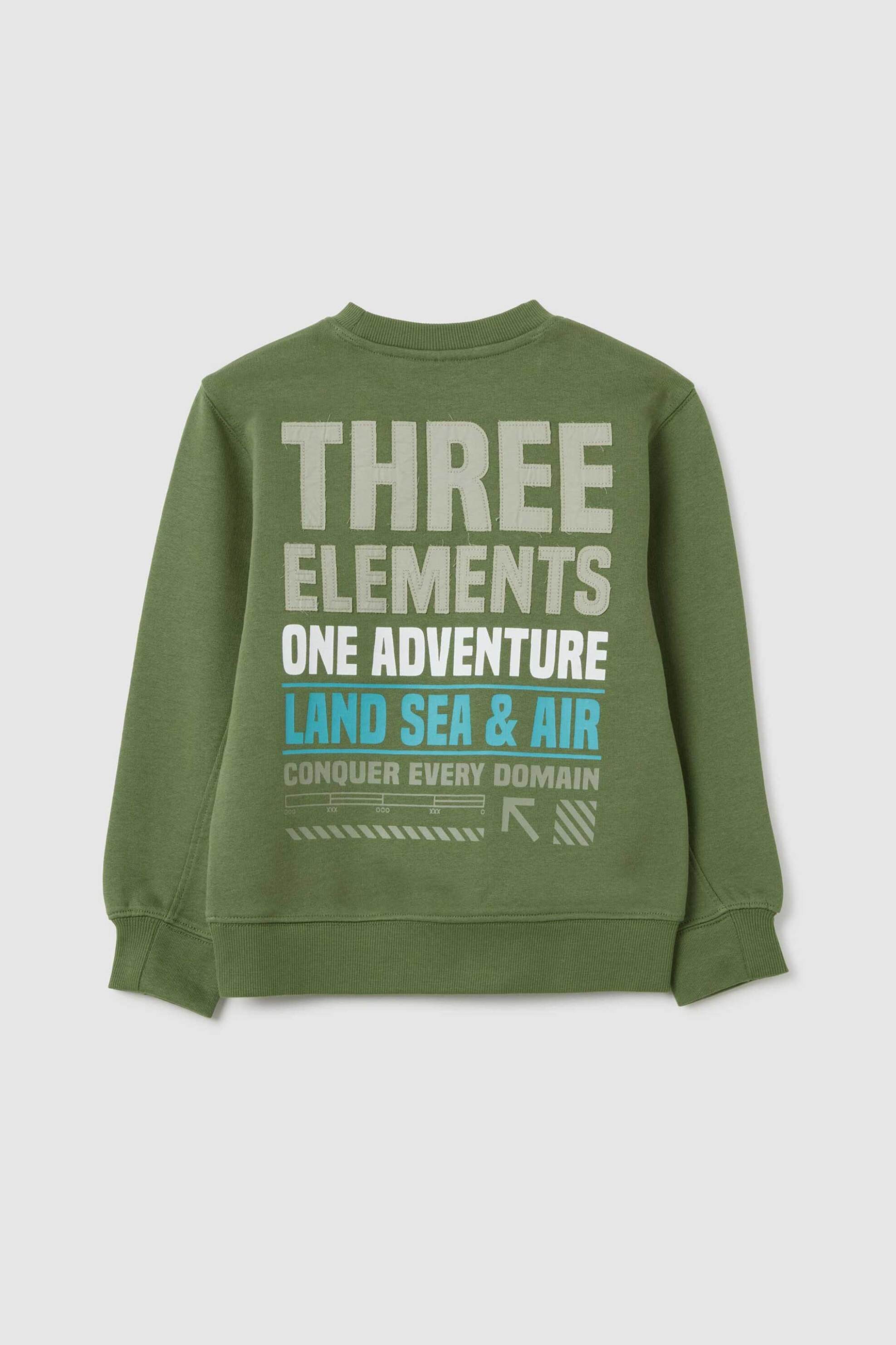 OVS παιδική μακρυμάνικη μπλούζα με Jurassic World κεντημένο print Regular Fit - 002401248 Πράσινο φωτογραφία