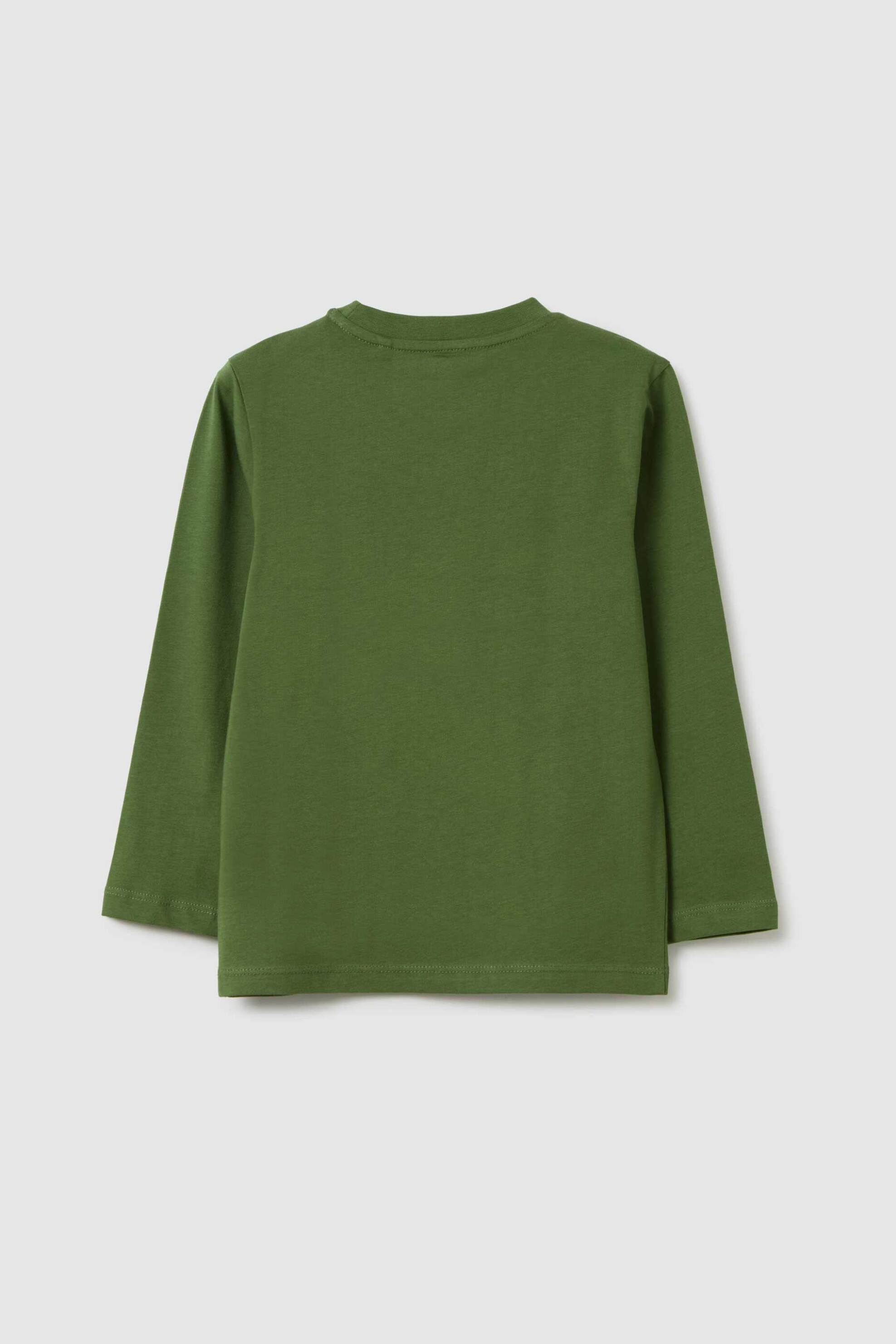 OVS παιδική μακρυμάνικη μπλούζα με print Regular Fit - 002446021 Πράσινο φωτογραφία