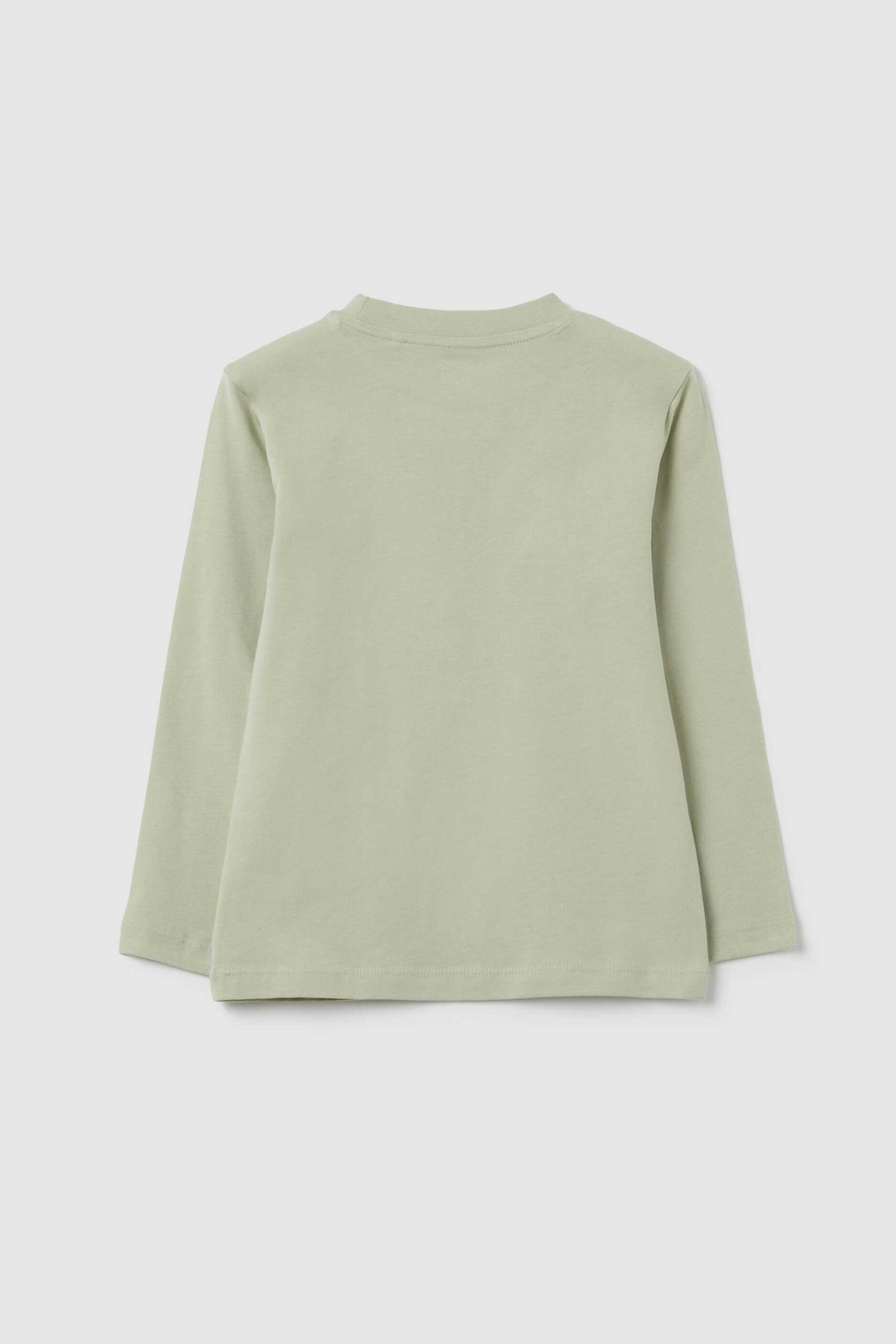 OVS παιδική μακρυμάνικη μπλούζα με print Regular Fit - 002446042 Βεραμάν Ανοιχτό φωτογραφία