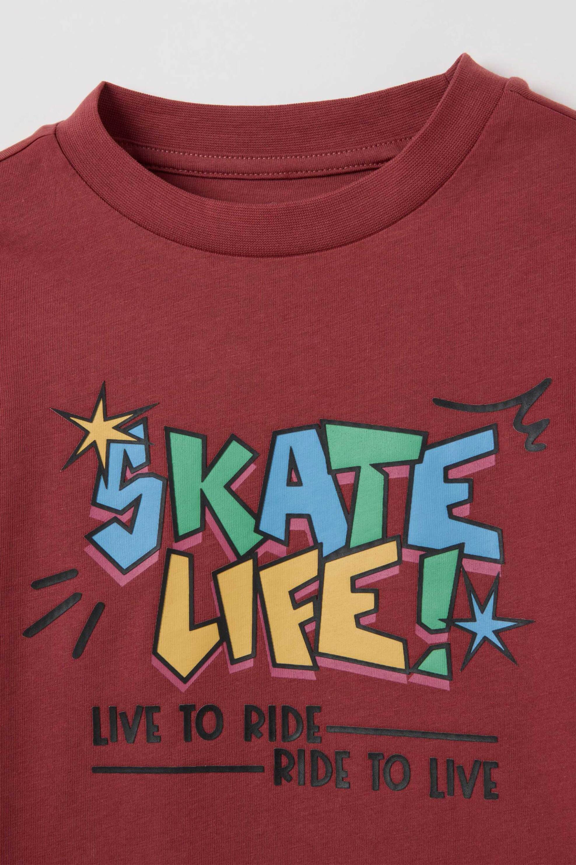 OVS παιδική μακρυμάνικη μπλούζα με print Regular Fit - 002446049 Κόκκινο φωτογραφία