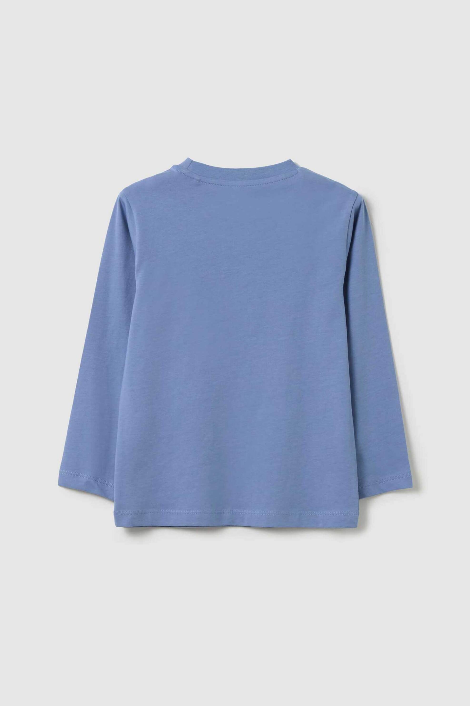 OVS παιδική μπλούζα με print - 002446056 Μπλε φωτογραφία