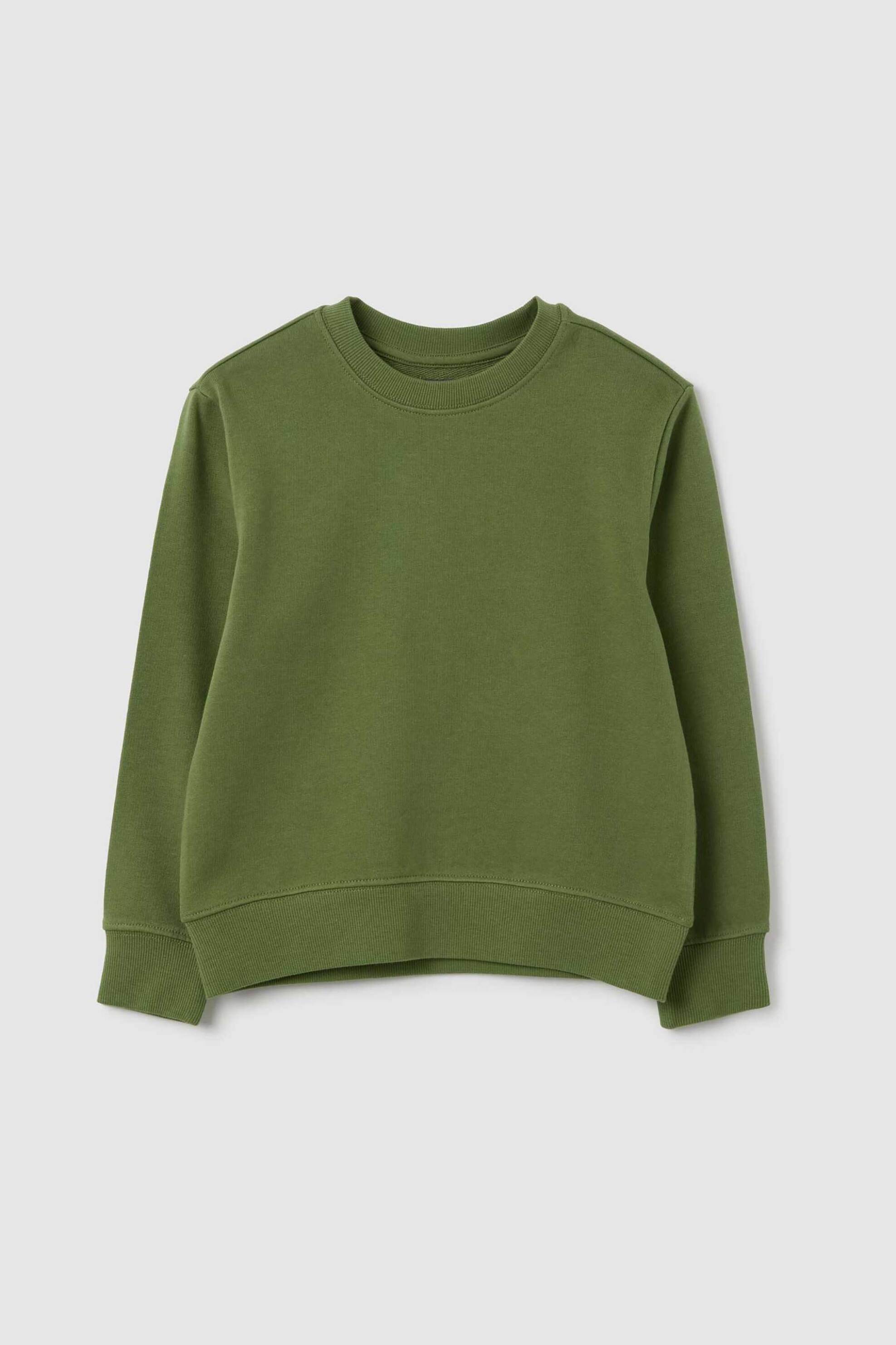 OVS παιδική μπλούζα φούτερ μονόχρωμο Regular Fit - 002448516 Πράσινο