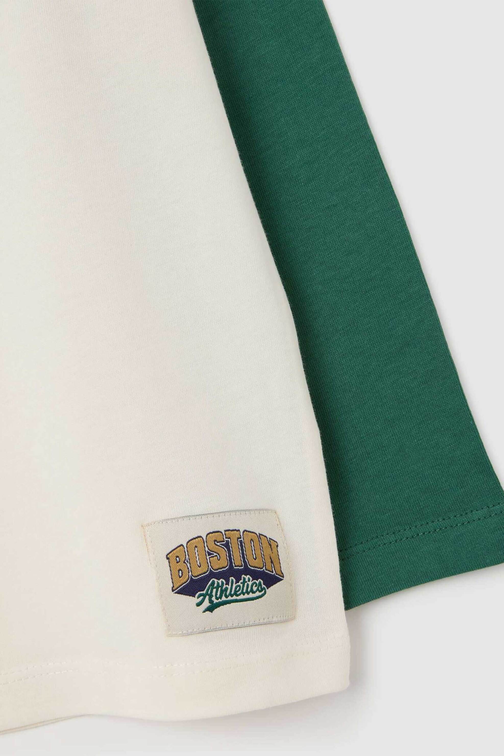 OVS παιδική μπλούζα με διχρωμία στα μανίκια - 002455258 Λευκό φωτογραφία