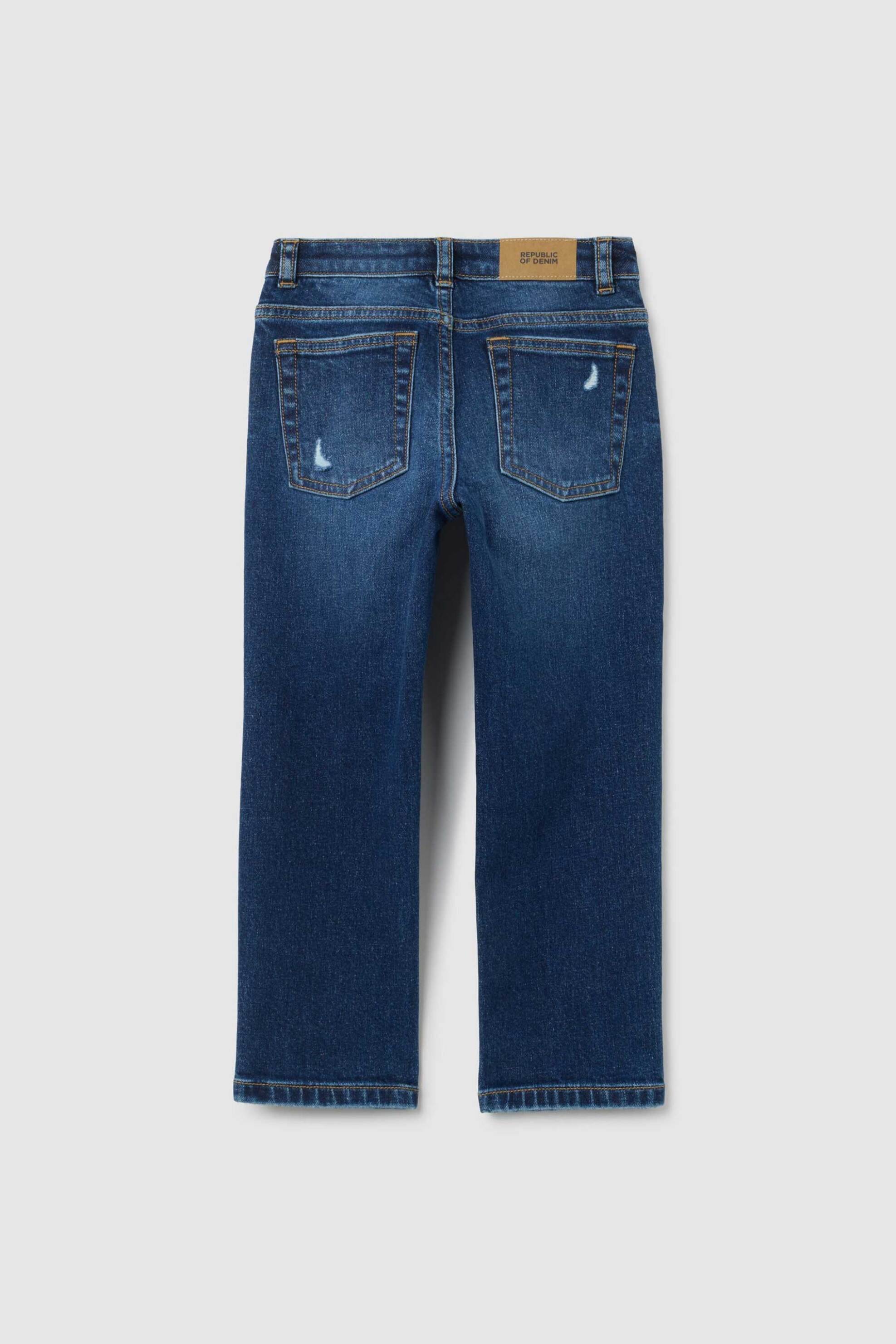 OVS παιδικό τζιν παντελόνι Straight Fit - 002399200 Denim Blue φωτογραφία
