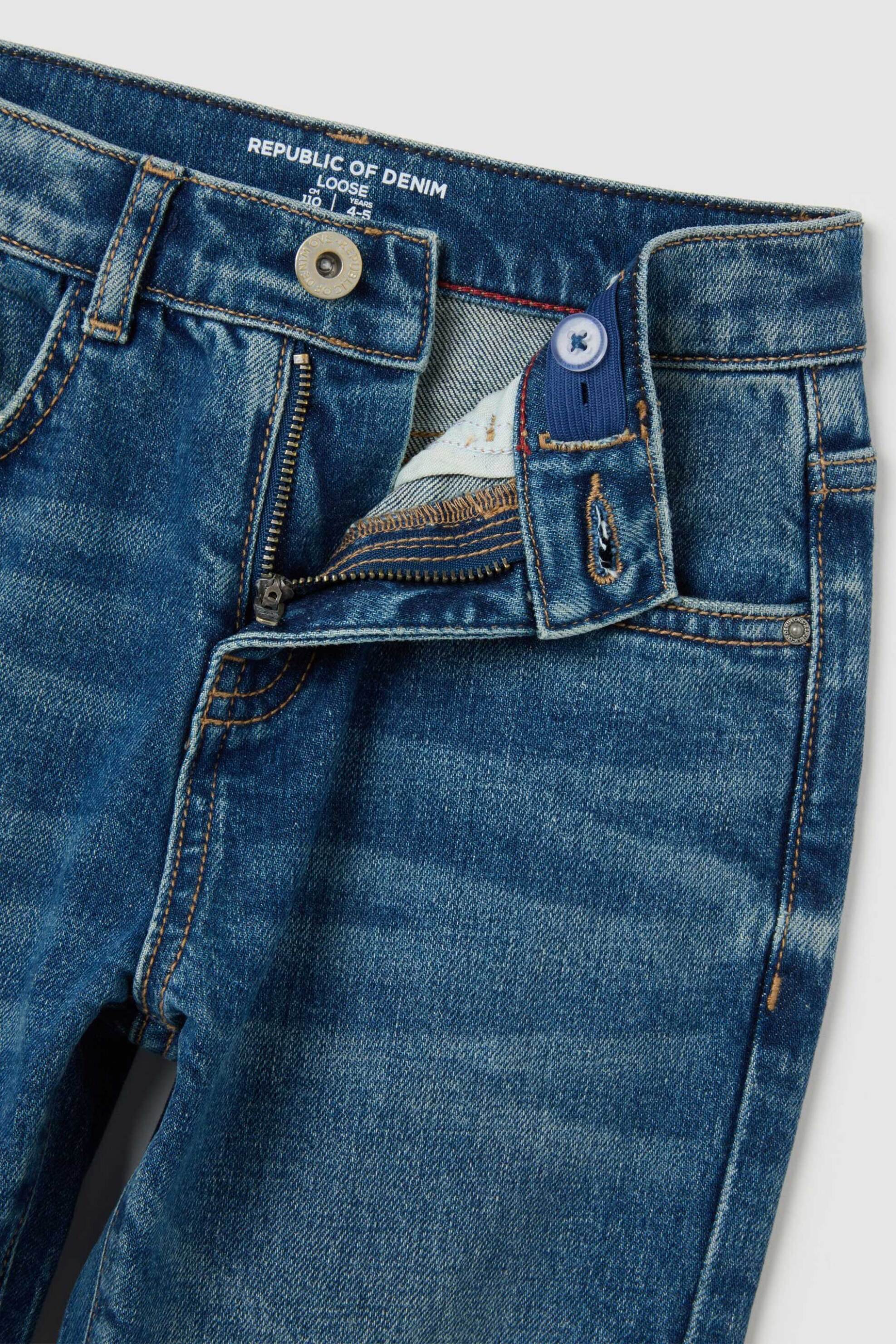 OVS παιδικό τζιν παντελόνι πεντάτσεπο Regular Fit - 002401920 Denim Blue φωτογραφία