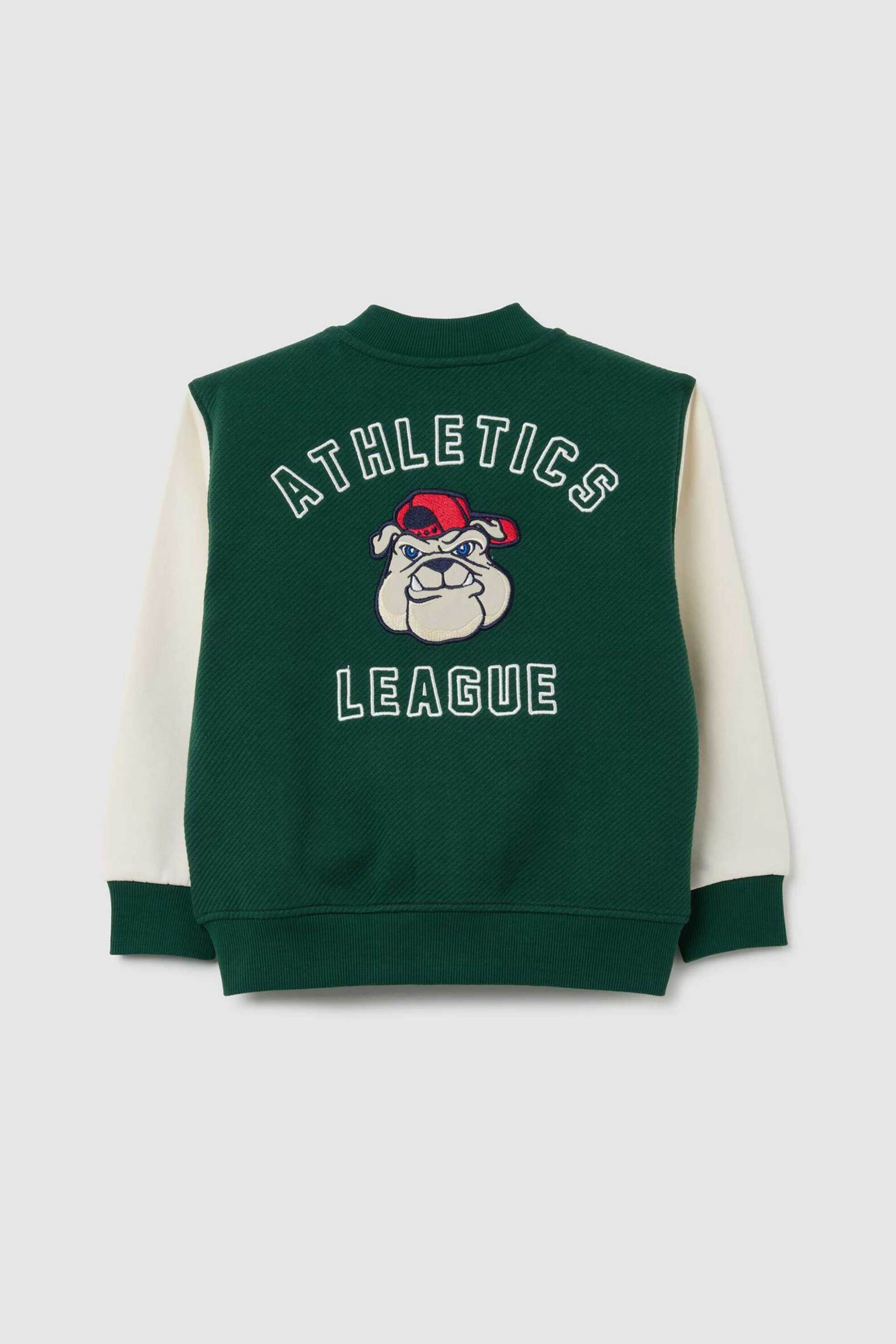 OVS παιδική ζακέτα φούτερ με print Oversized Fit - 002448537 Πράσινο φωτογραφία