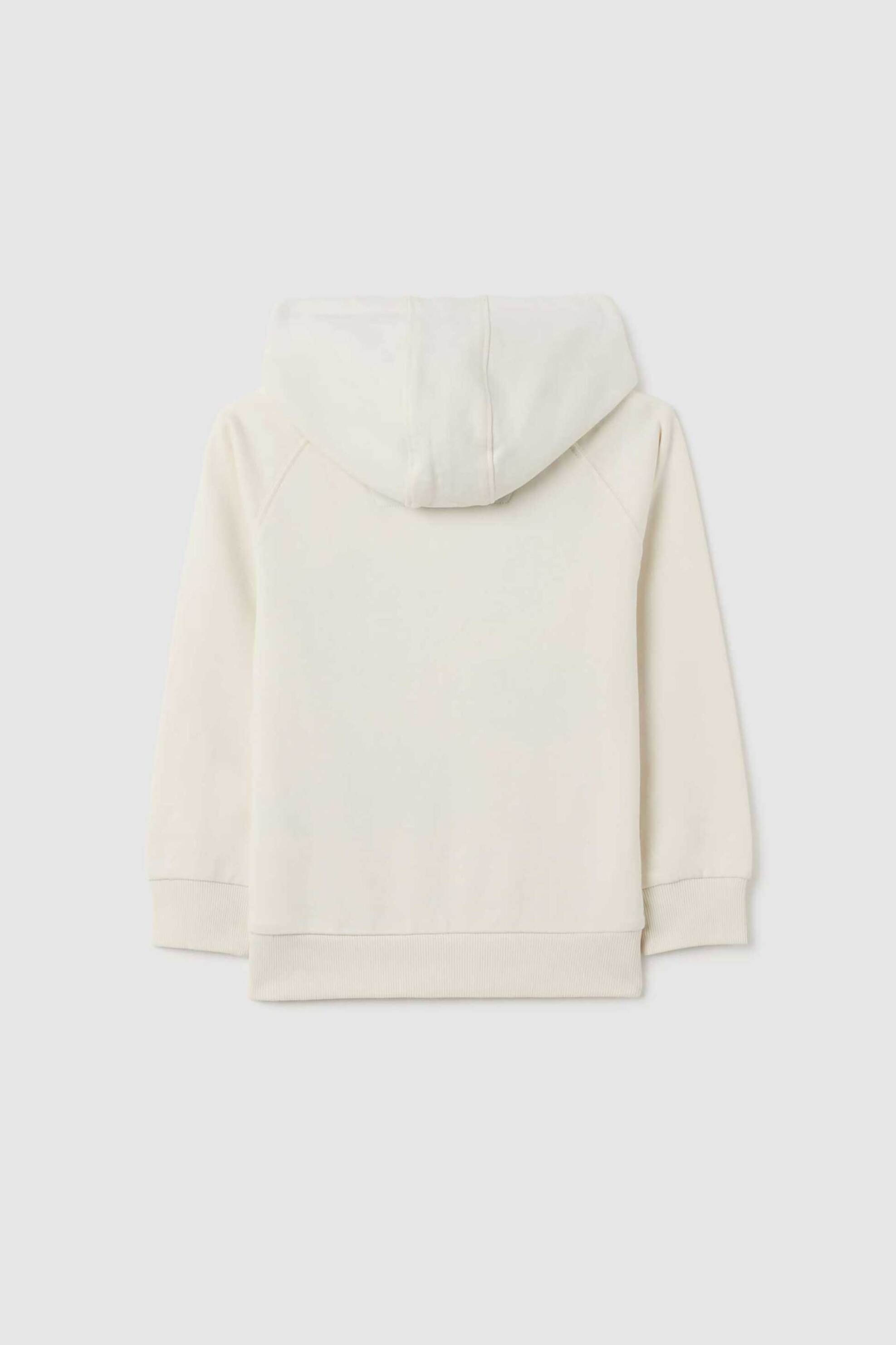 OVS παιδική μπλούζα φούτερ με all-over print και κουκούλα - 002448551 Λευκό φωτογραφία