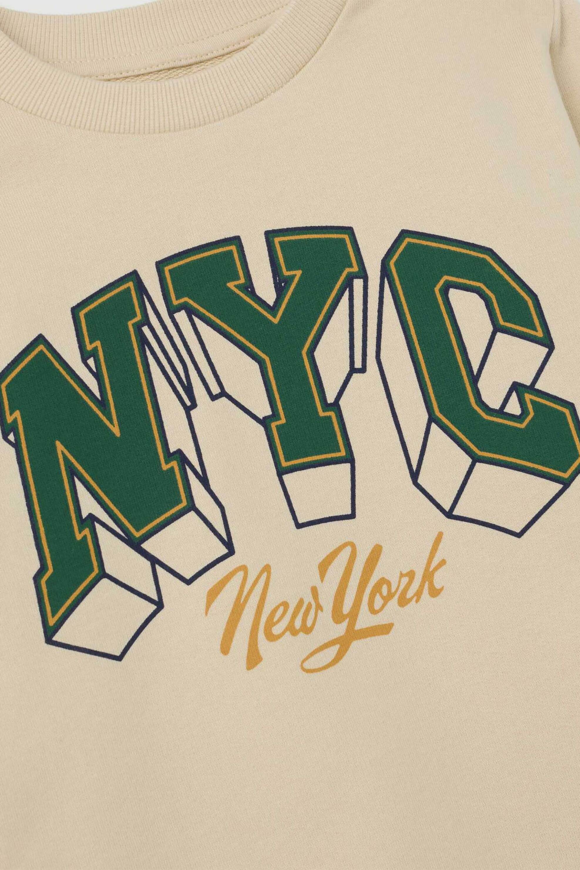 OVS παιδικό σετ μπλούζα φούτερ με παντελόνι φόρμας (2 τεμάχια) - 002448571 Εκρού φωτογραφία