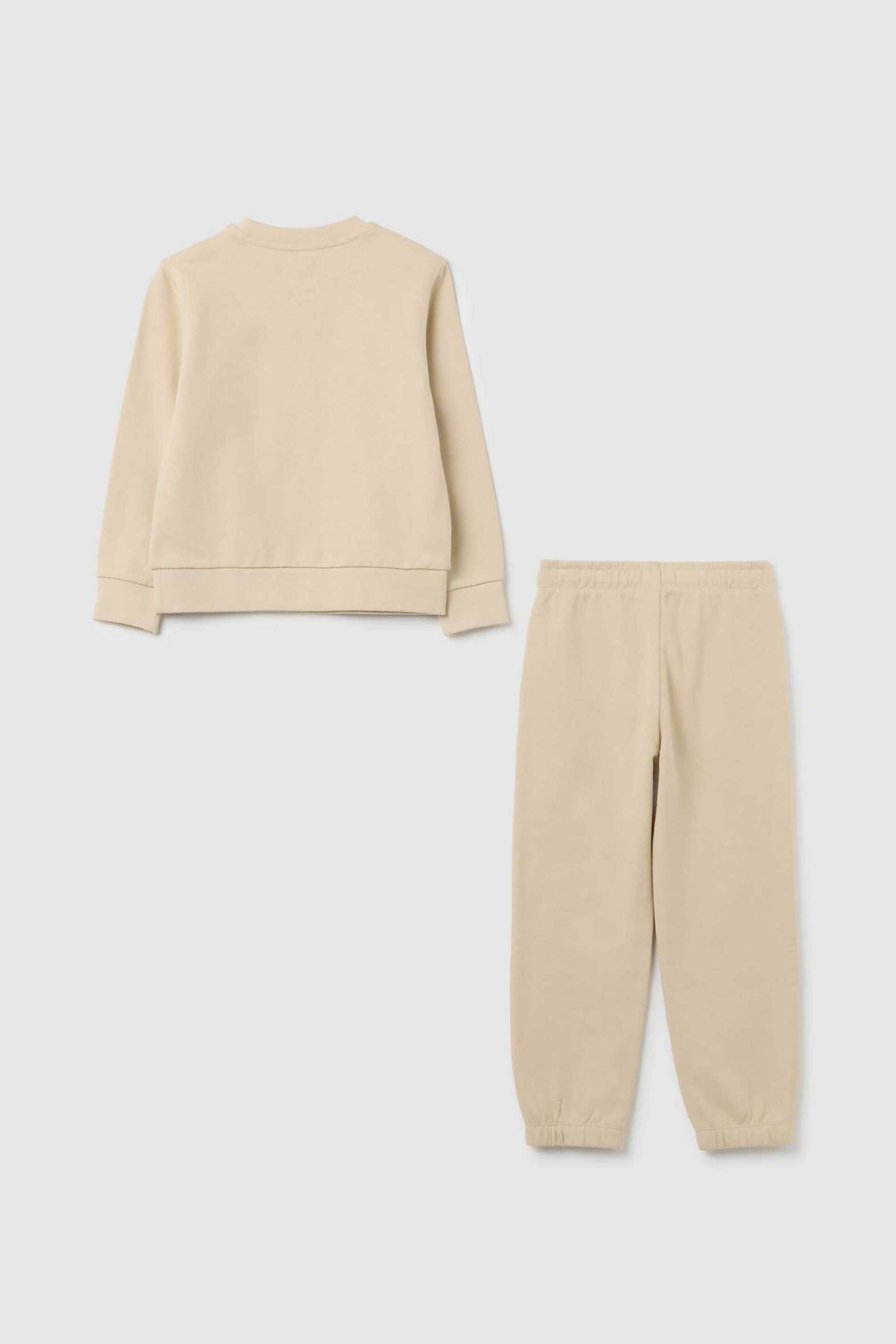 OVS παιδικό σετ μπλούζα φούτερ με παντελόνι φόρμας (2 τεμάχια) - 002448571 Εκρού φωτογραφία