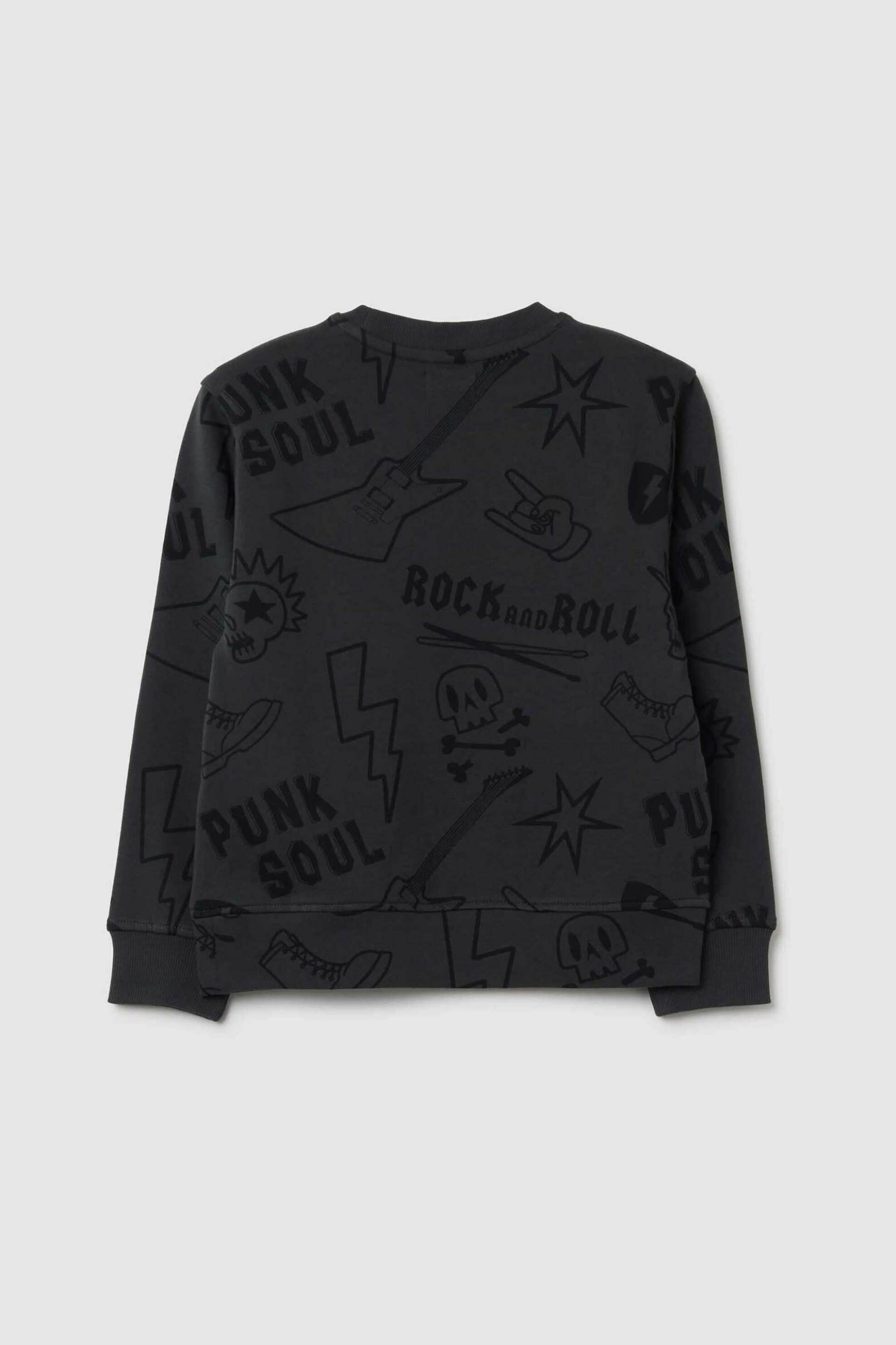 OVS παιδική μπλούζα φούτερ με all-over print Regular Fit - 002459388 Γκρι φωτογραφία