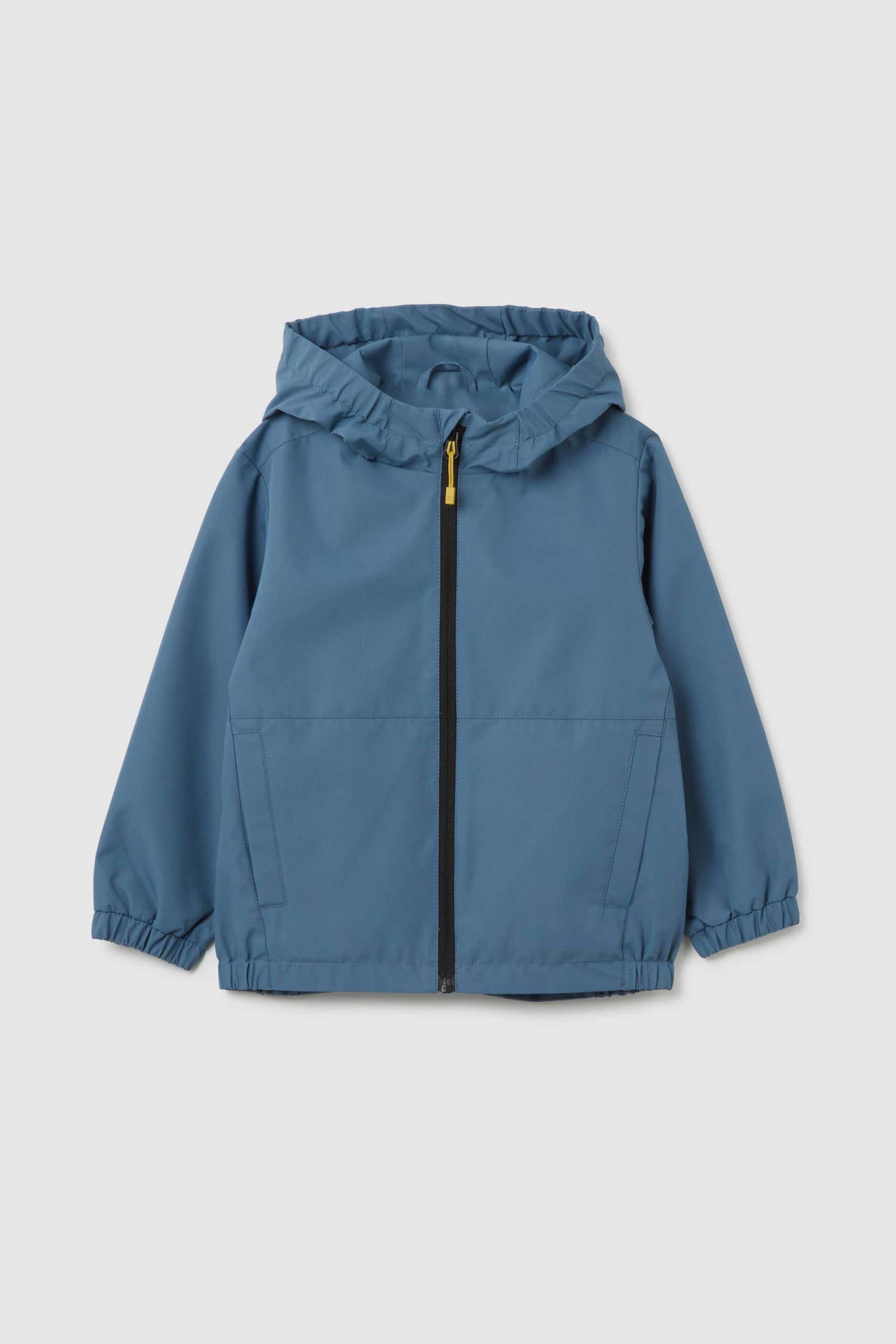 OVS KIDS OVS παιδικό jacket μονόχρωμο με κουκούλα Regular Fit - 002391563 Μπλε