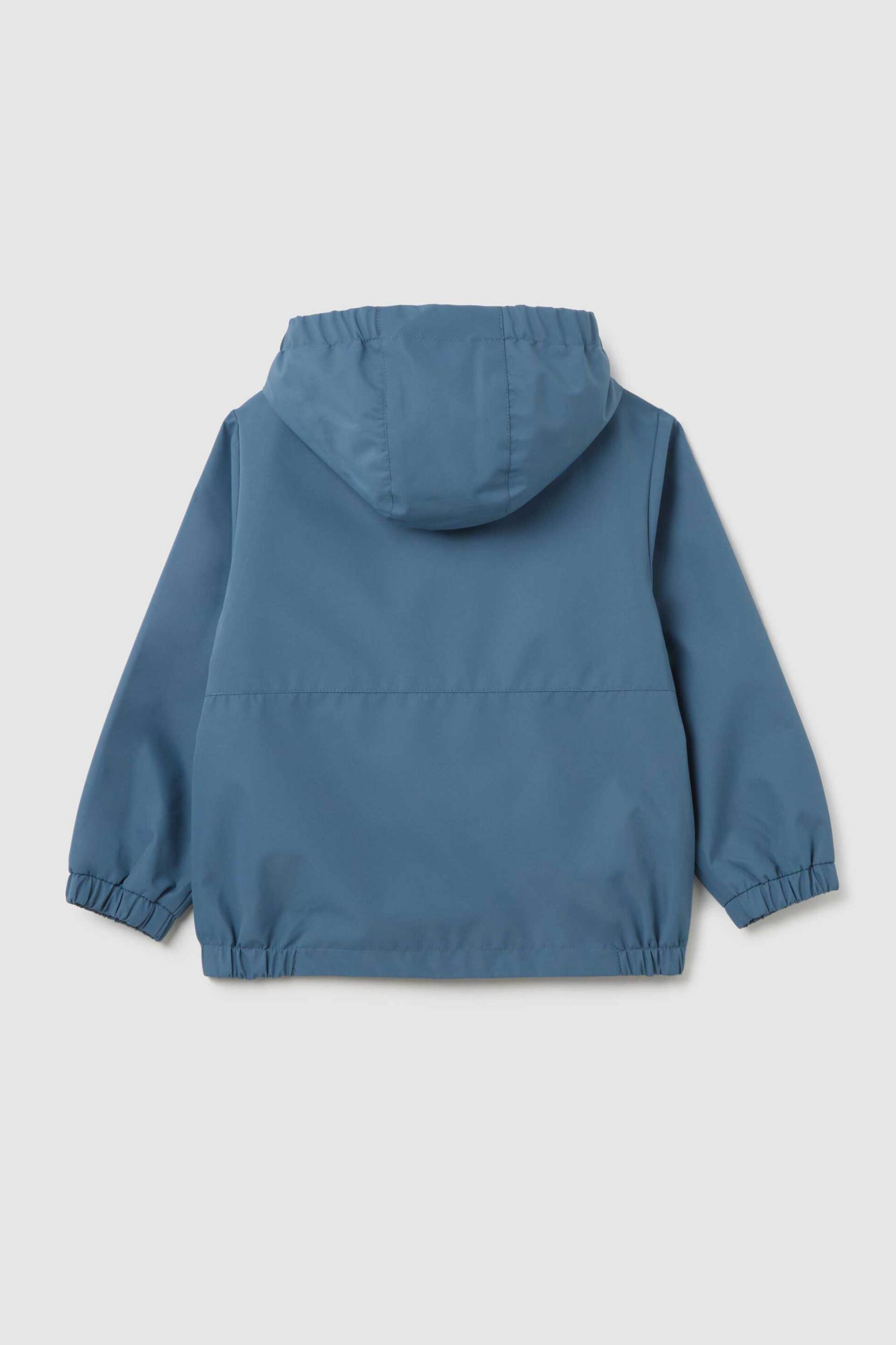 OVS παιδικό jacket μονόχρωμο με κουκούλα Regular Fit - 002391563 Μπλε φωτογραφία