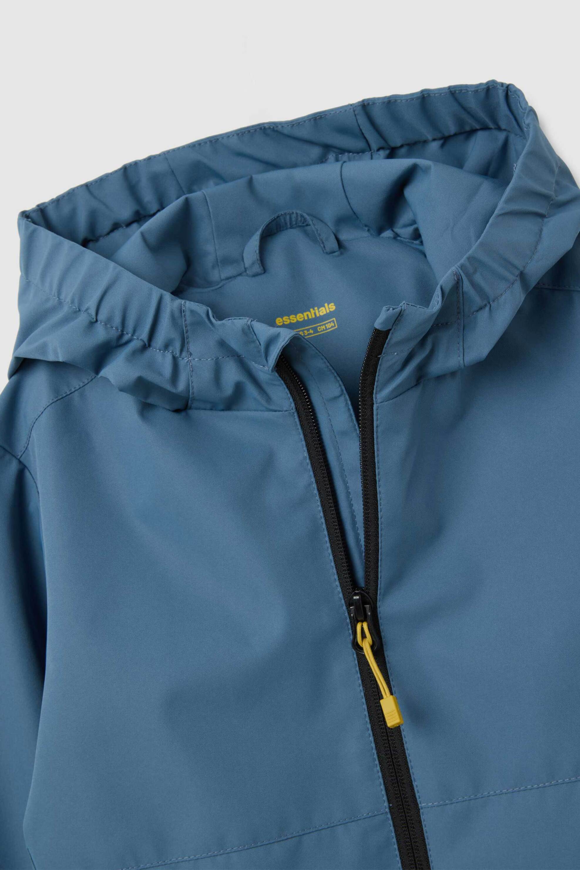 OVS παιδικό jacket μονόχρωμο με κουκούλα Regular Fit - 002391563 Μπλε φωτογραφία