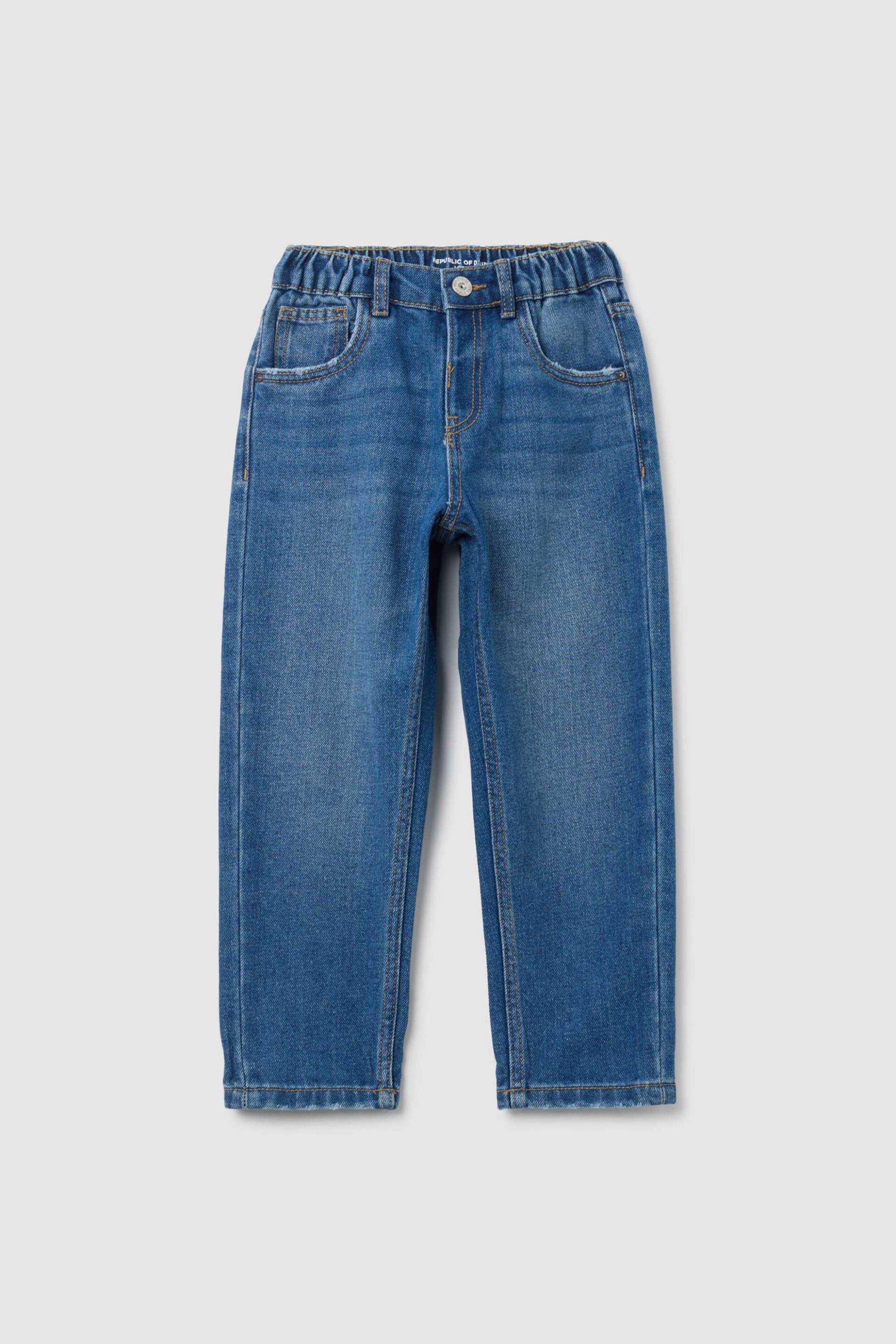 OVS KIDS OVS παιδικό τζιν παντελόνι με ελαστική μέση Relaxed Fit - 002398136 Denim Blue