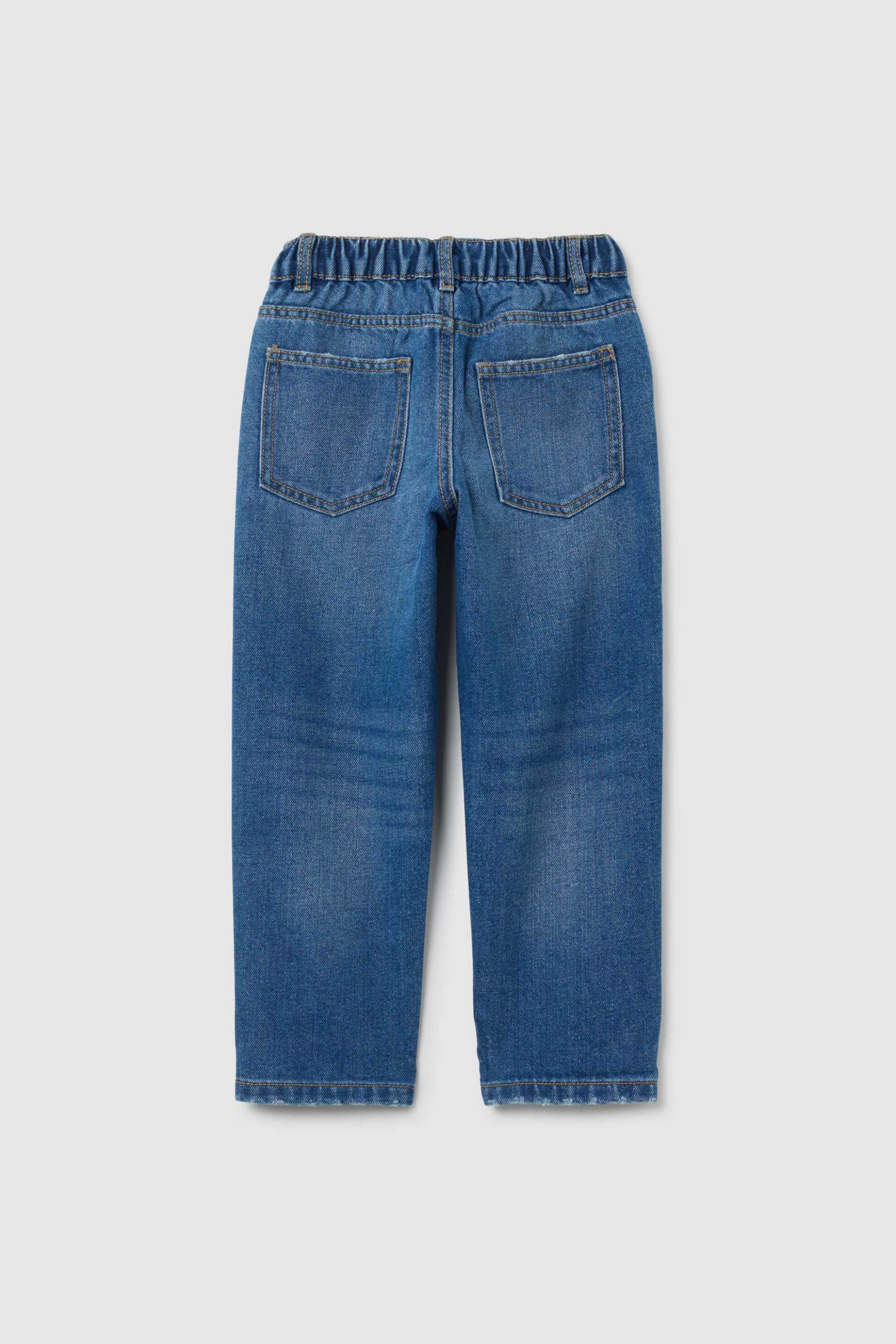 OVS παιδικό τζιν παντελόνι με ελαστική μέση Relaxed Fit - 002398136 Denim Blue φωτογραφία