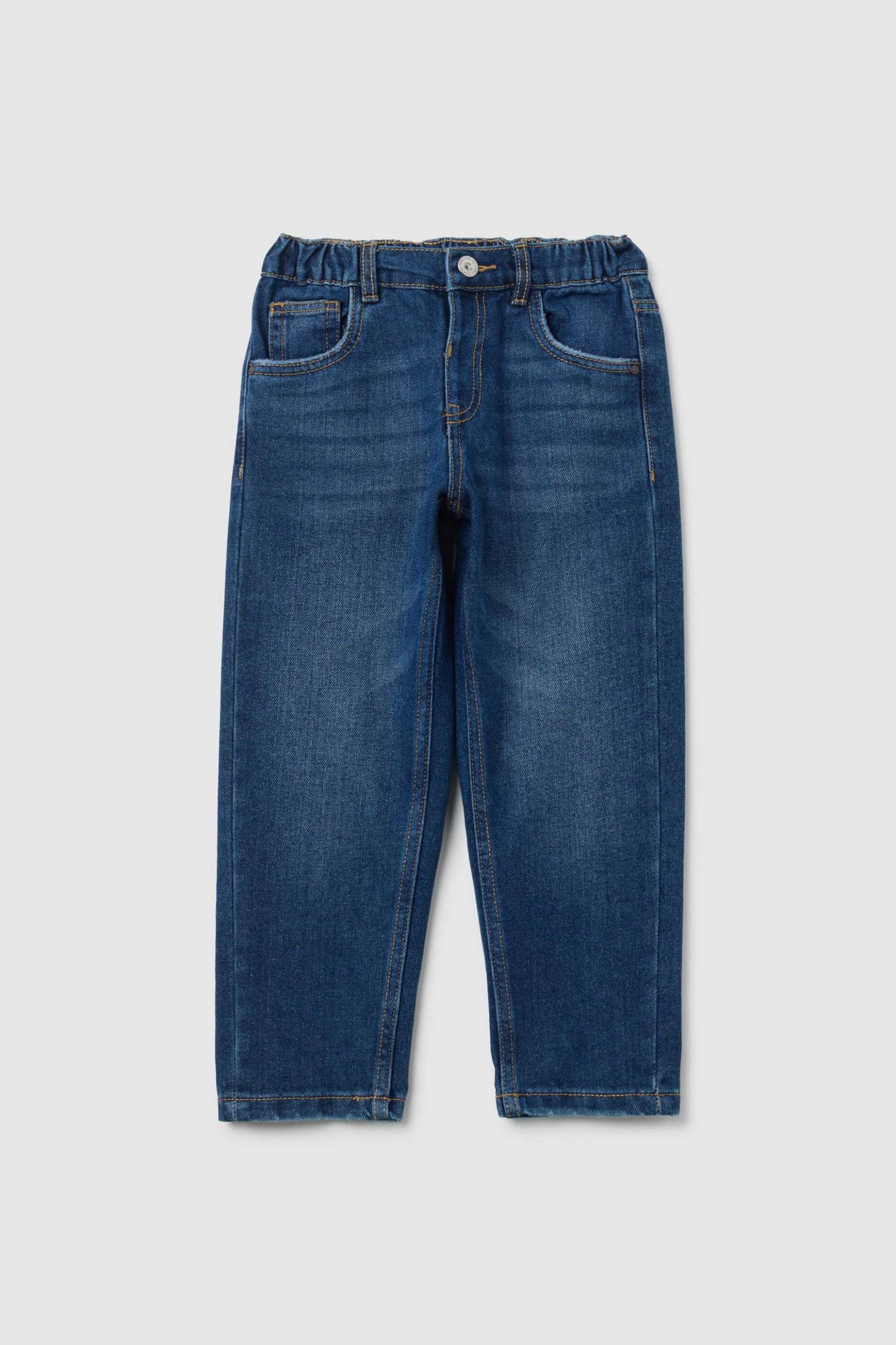 OVS KIDS OVS παιδικό τζιν παντελόνι με ελαστική μέση Relaxed Fit - 002398566 Denim Blue