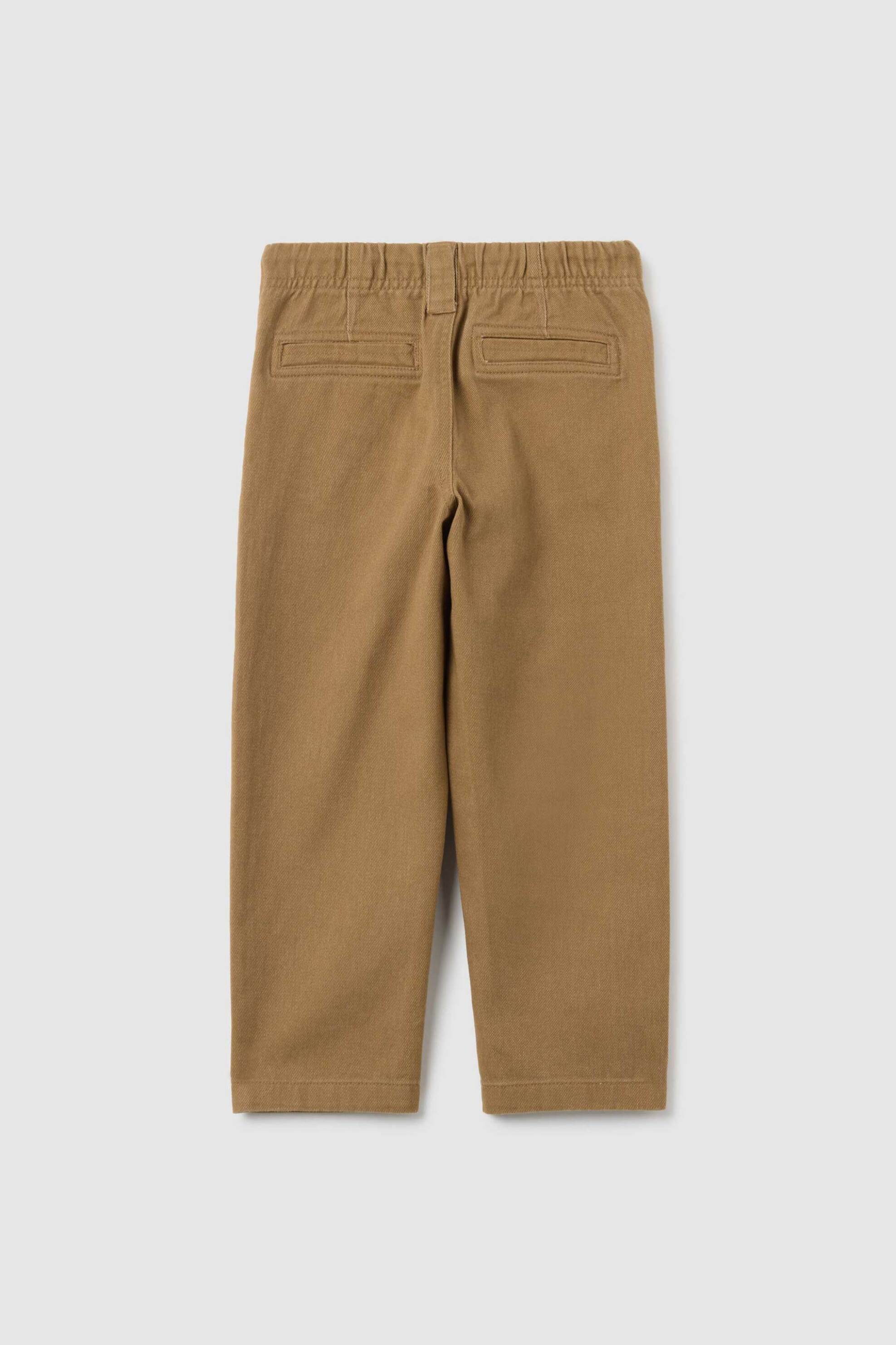 OVS παιδικό παντελόνι με ελαστική μέση Regular Fit - 002401279 Καφέ Ανοιχτό φωτογραφία
