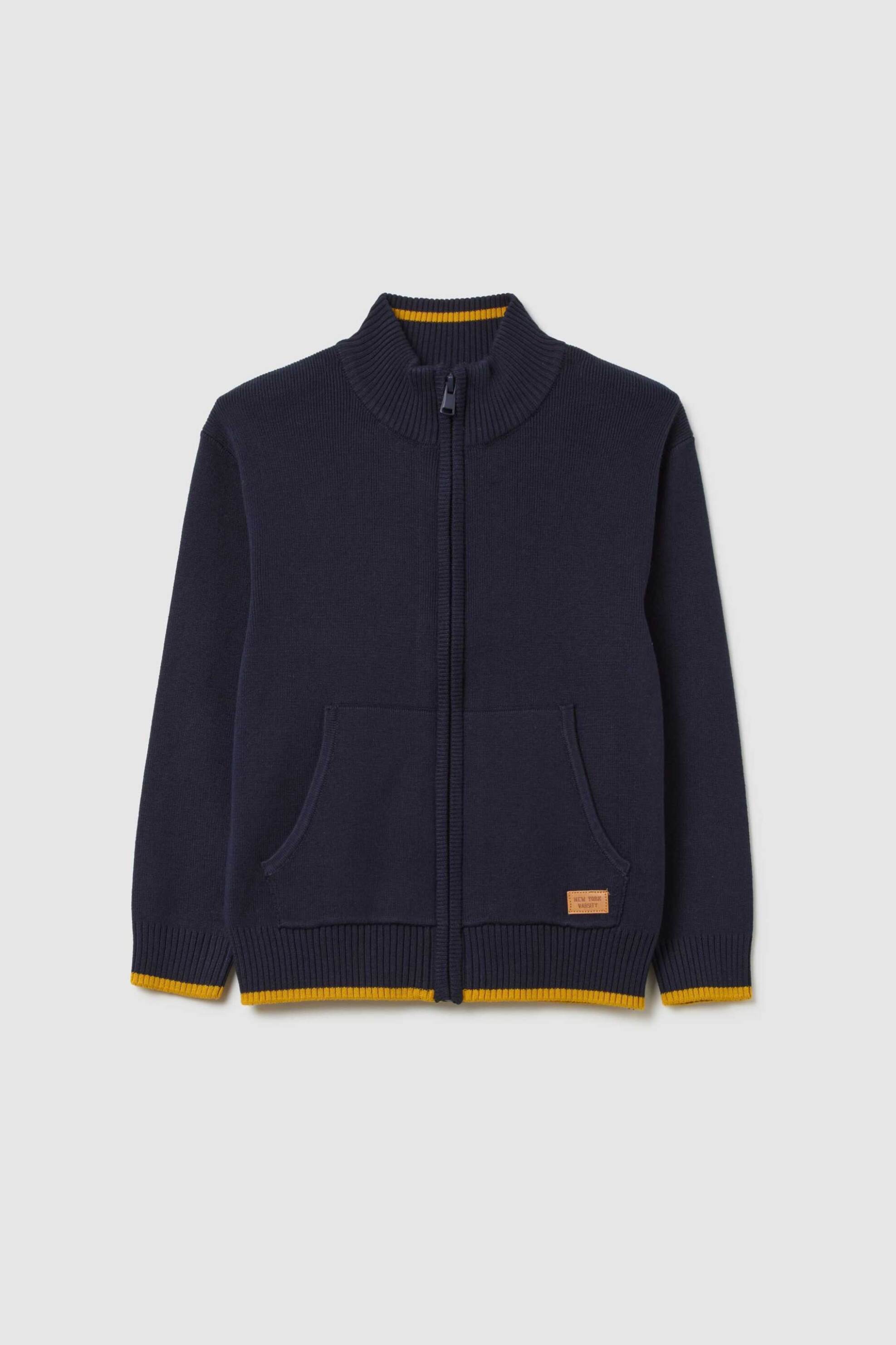 OVS KIDS OVS παιδική πλεκτή ζακέτα μονόχρωμη Regular Fit - 002415404 Μπλε