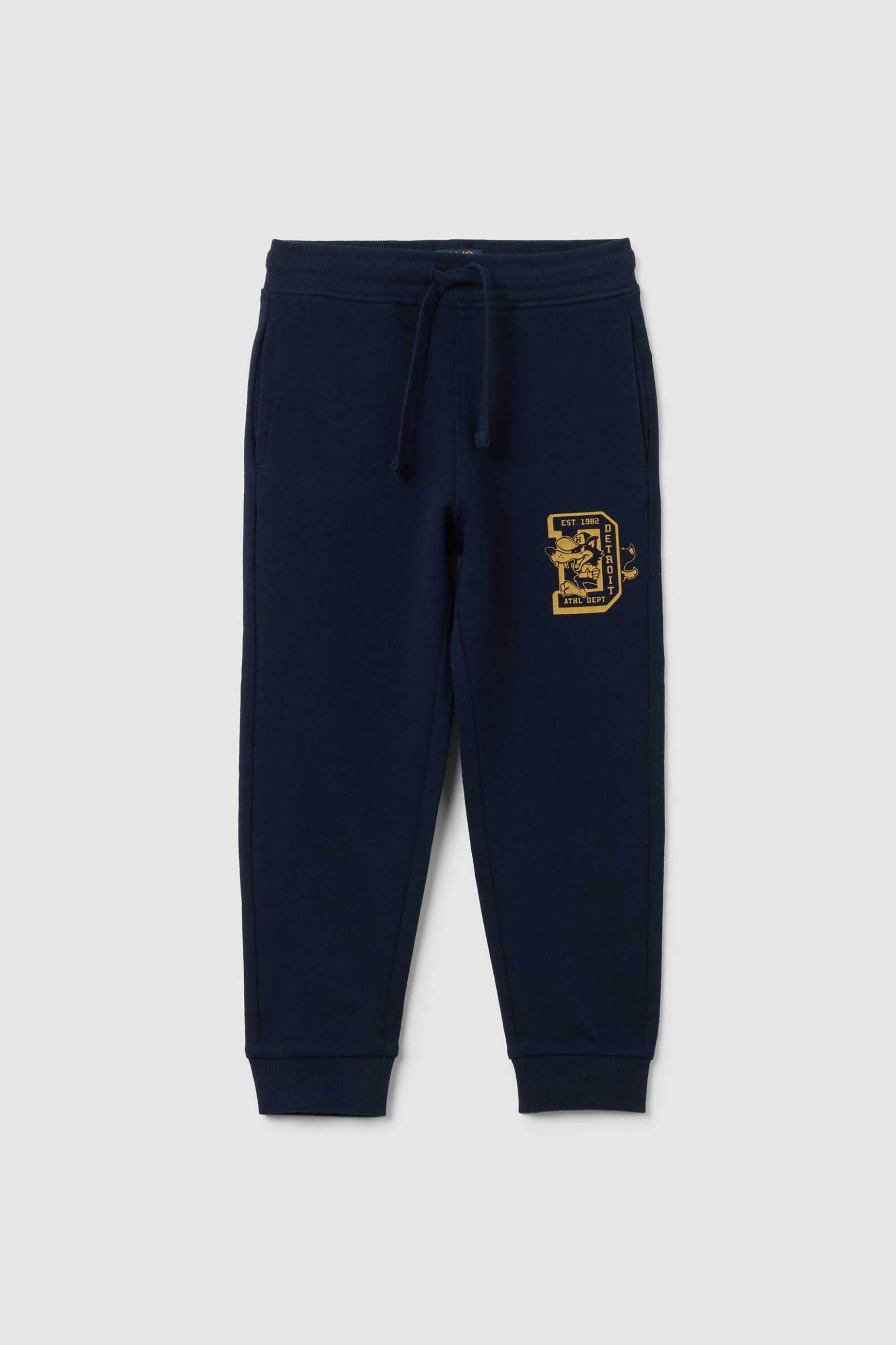 OVS KIDS OVS παιδικό παντελόνι φόρμας με print Regular Fit - 002448648 Μπλε