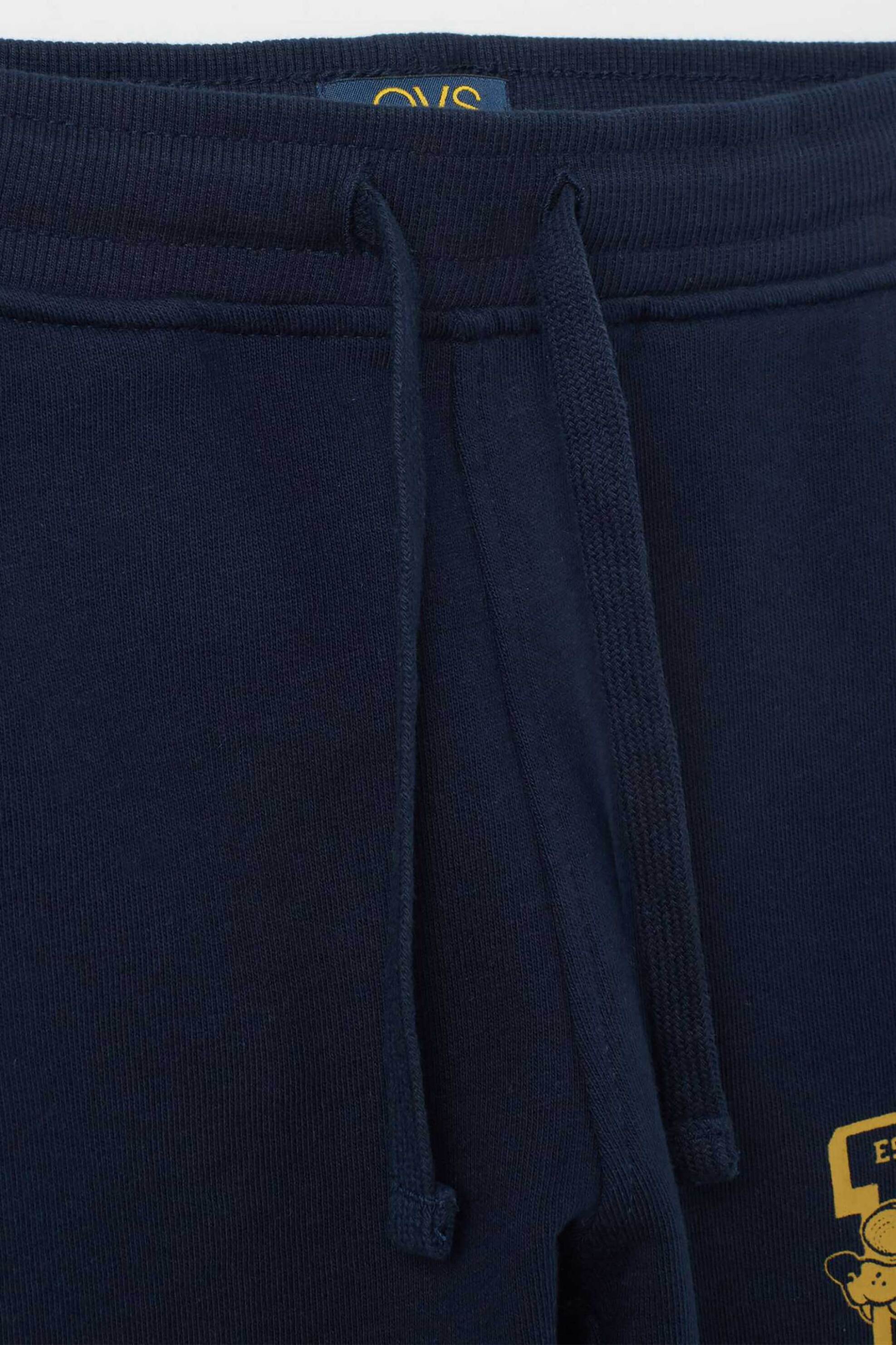 OVS παιδικό παντελόνι φόρμας με print Regular Fit - 002448648 Μπλε φωτογραφία