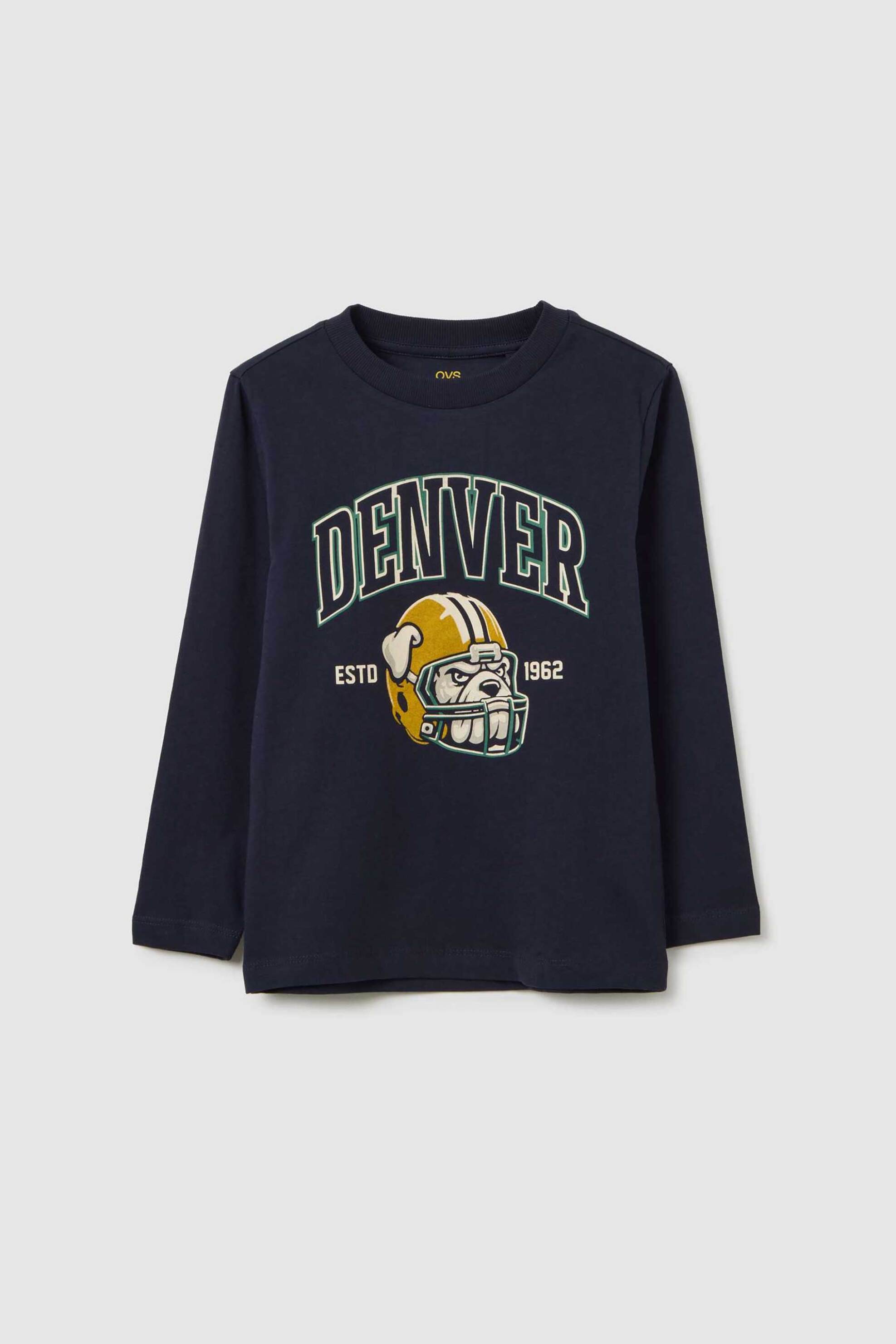 OVS KIDS OVS παιδική μπλούζα με print - 002448675 Μπλε