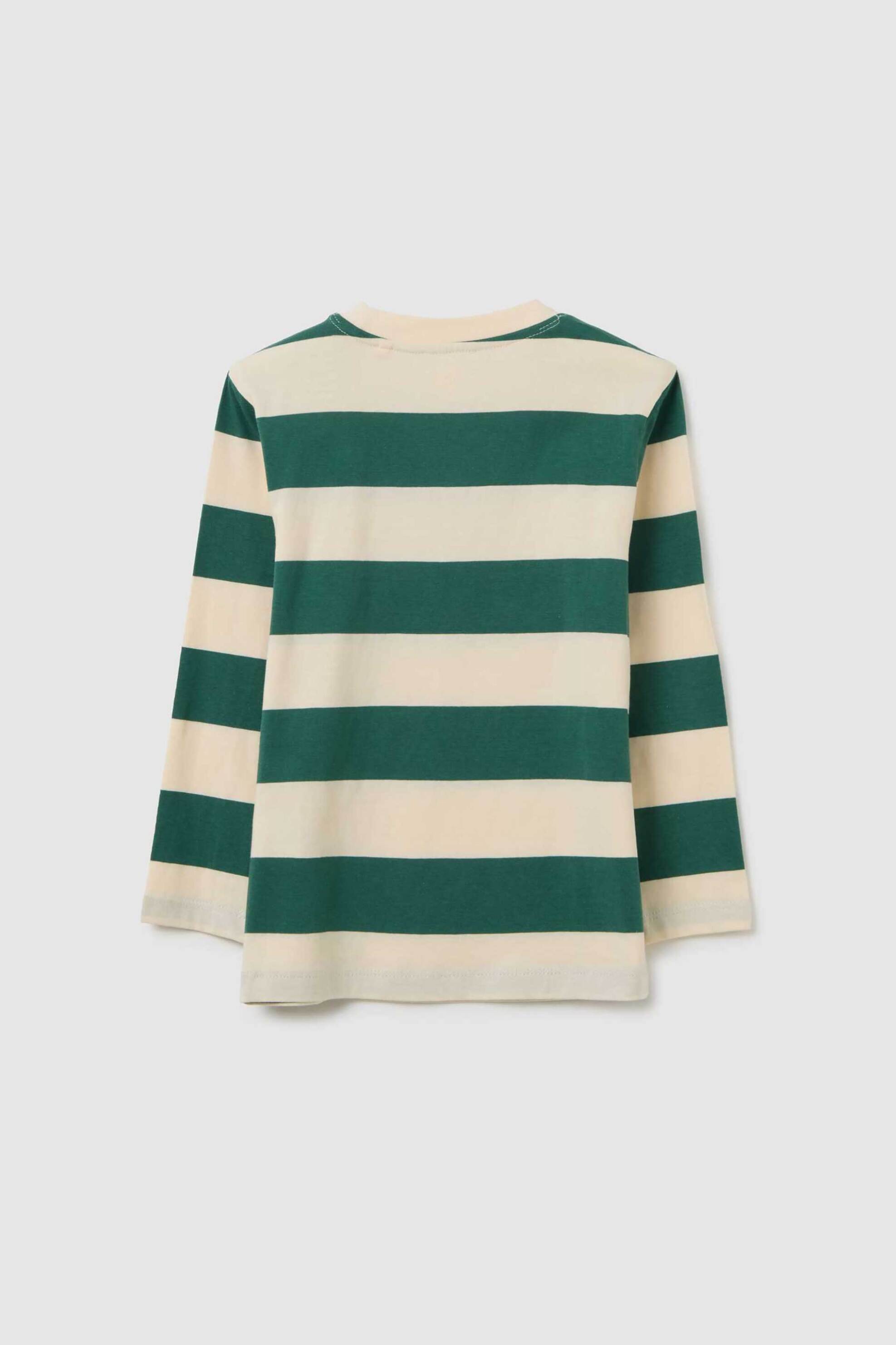 OVS παιδική μπλούζα με ριγέ σχέδιο - 002455265 Πράσινο φωτογραφία