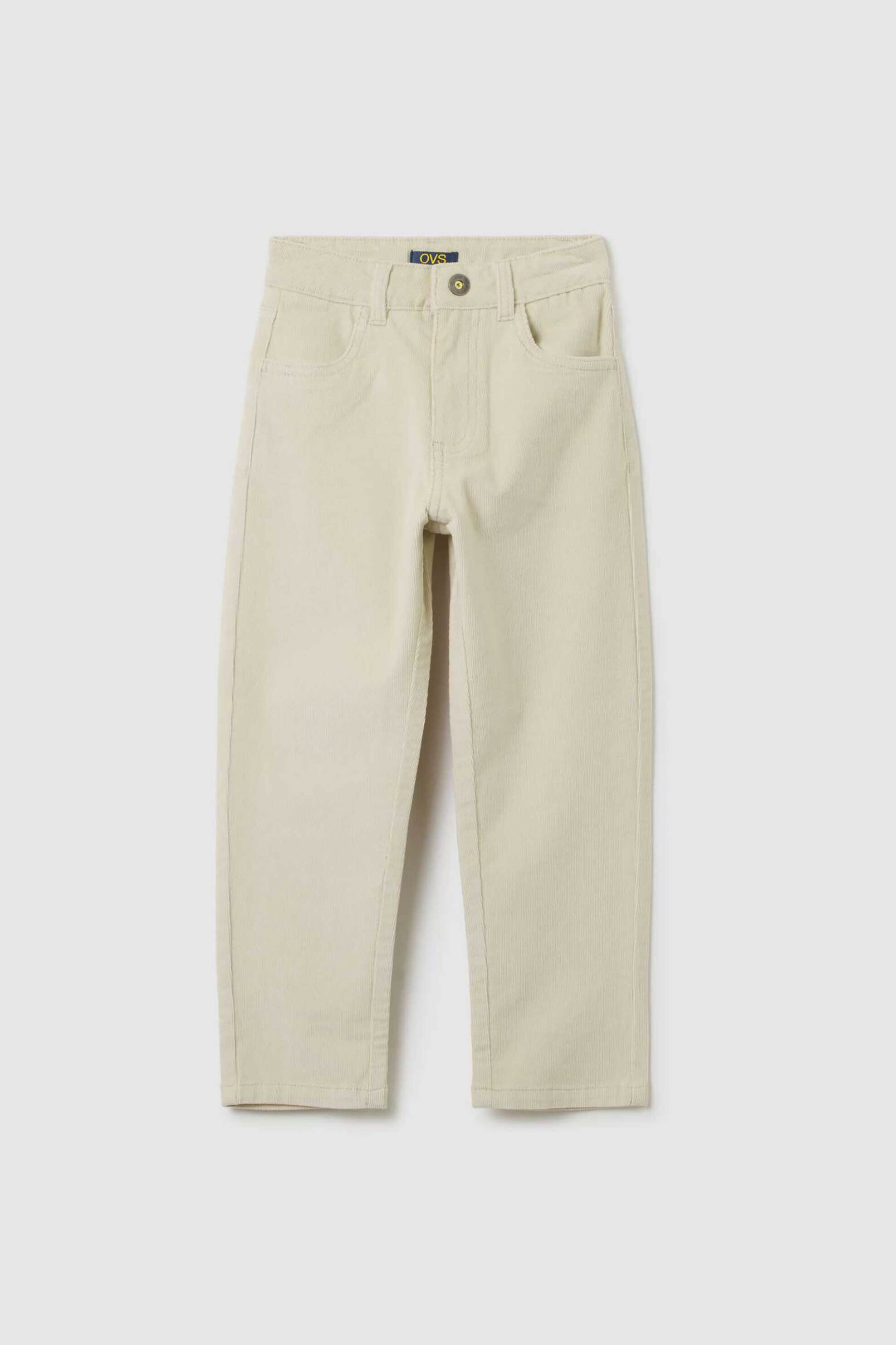 OVS παιδικό τζιν παντελόνι Regular Fit - 002448466 Εκρού