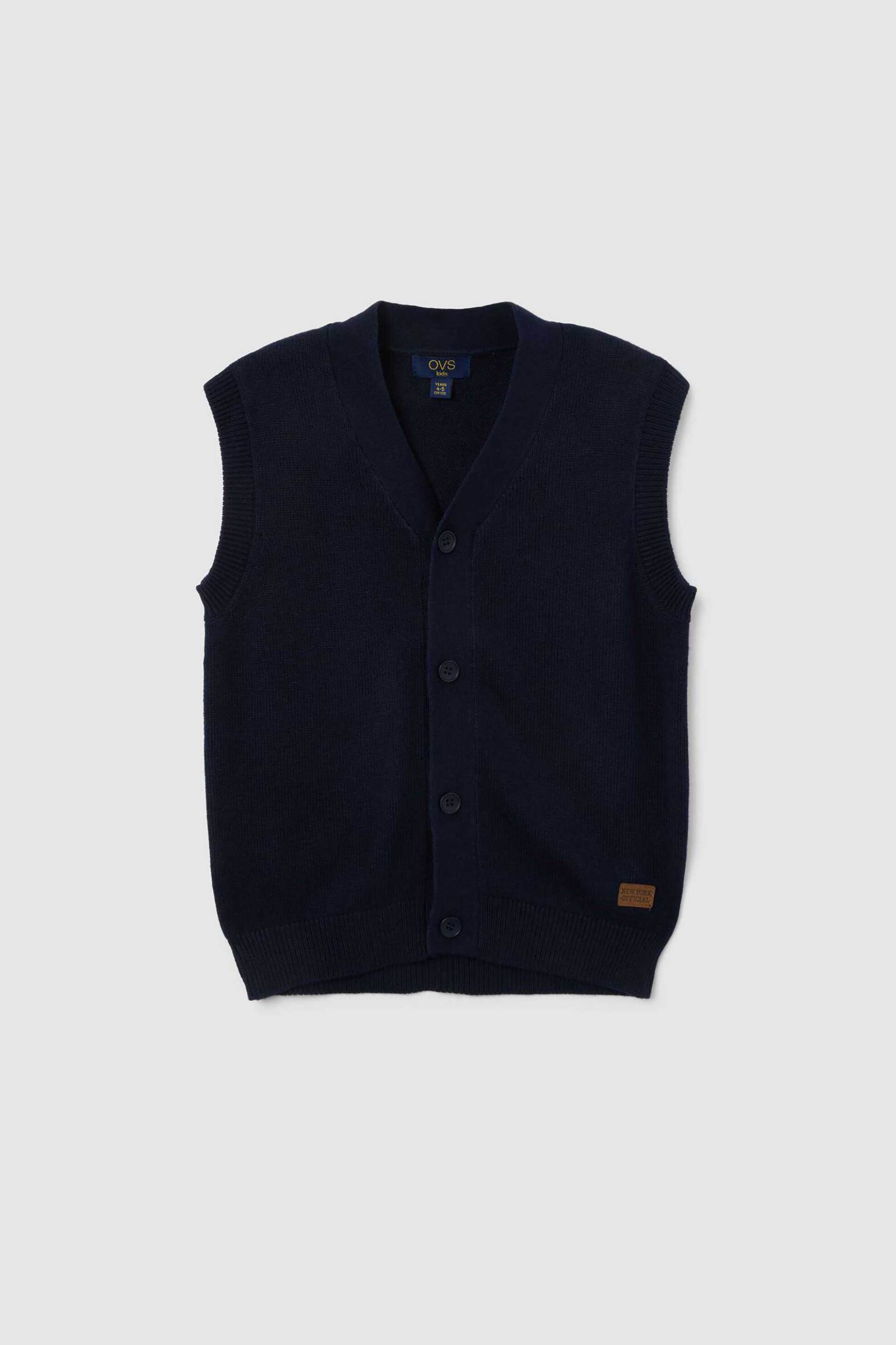 OVS παιδικό γιλέκο με κουμπιά - 002465888 Σκούρο Μπλε