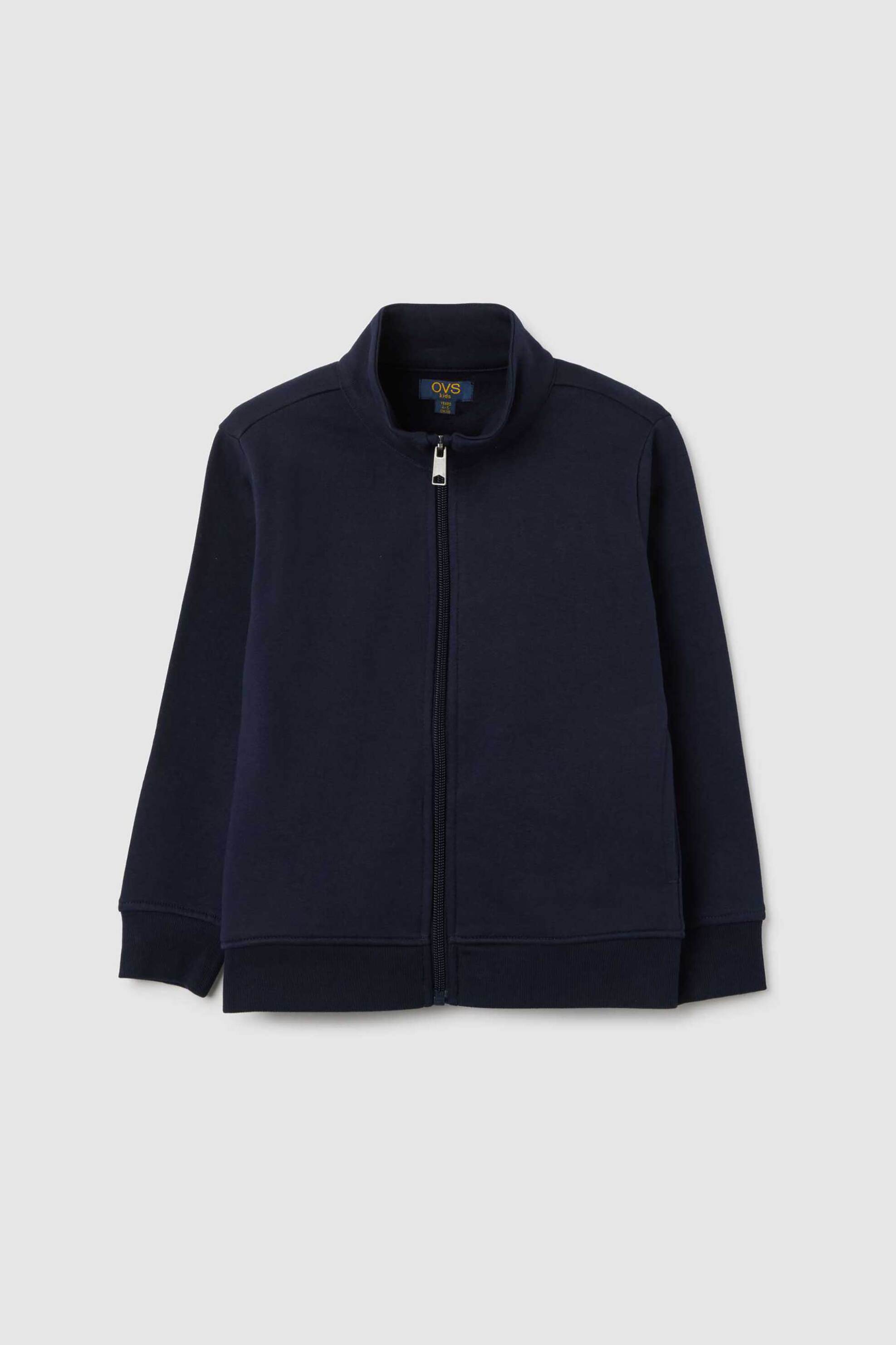 OVS παιδική ζακέτα φούτερ μονόχρωμη Regular Fit - 002477059 Σκούρο Μπλε