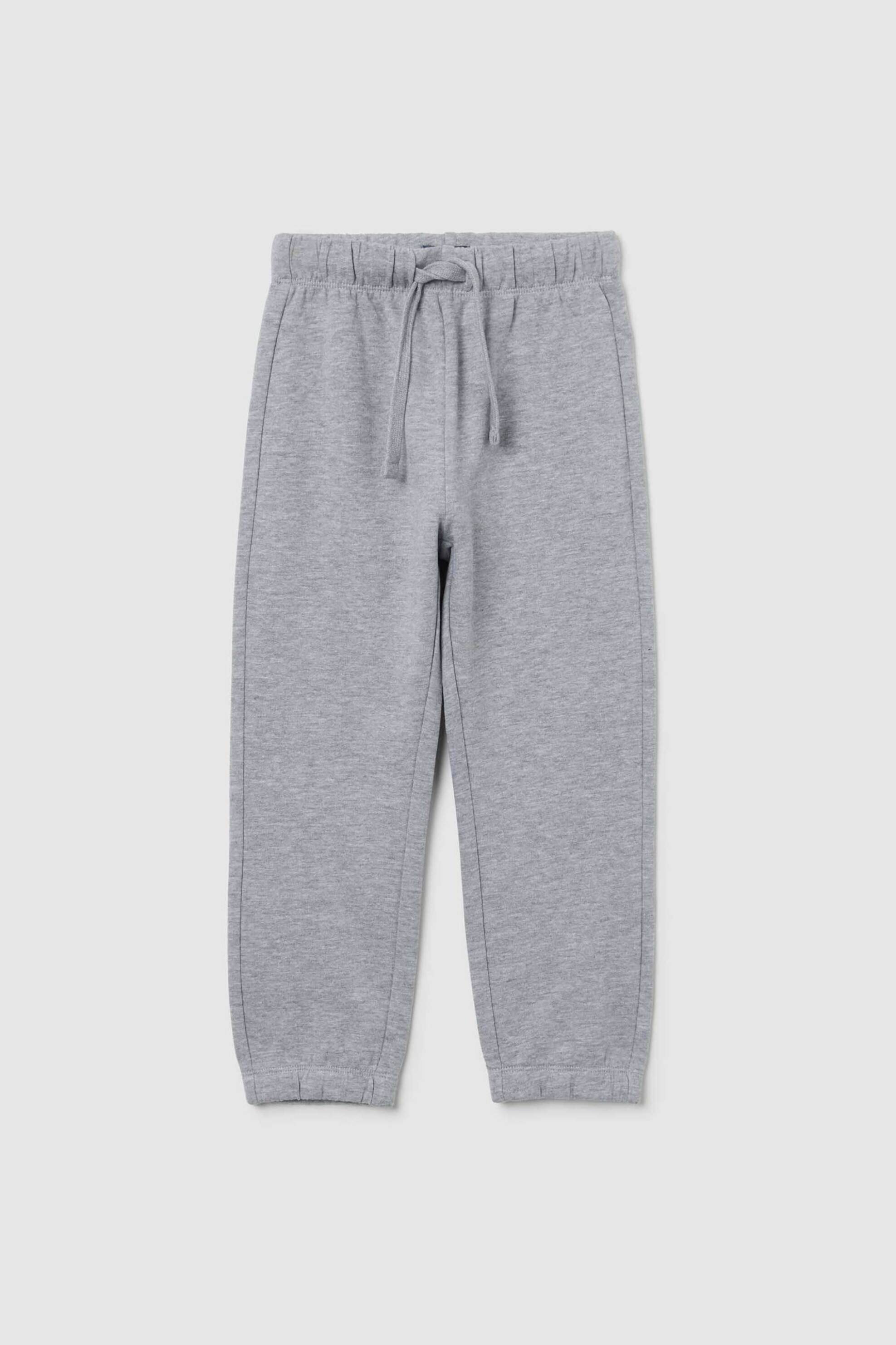 OVS παιδικό παντελόνι φόρμας με ελαστική μέση μονόχρωμο Regular Fit - 002476996 Γκρι