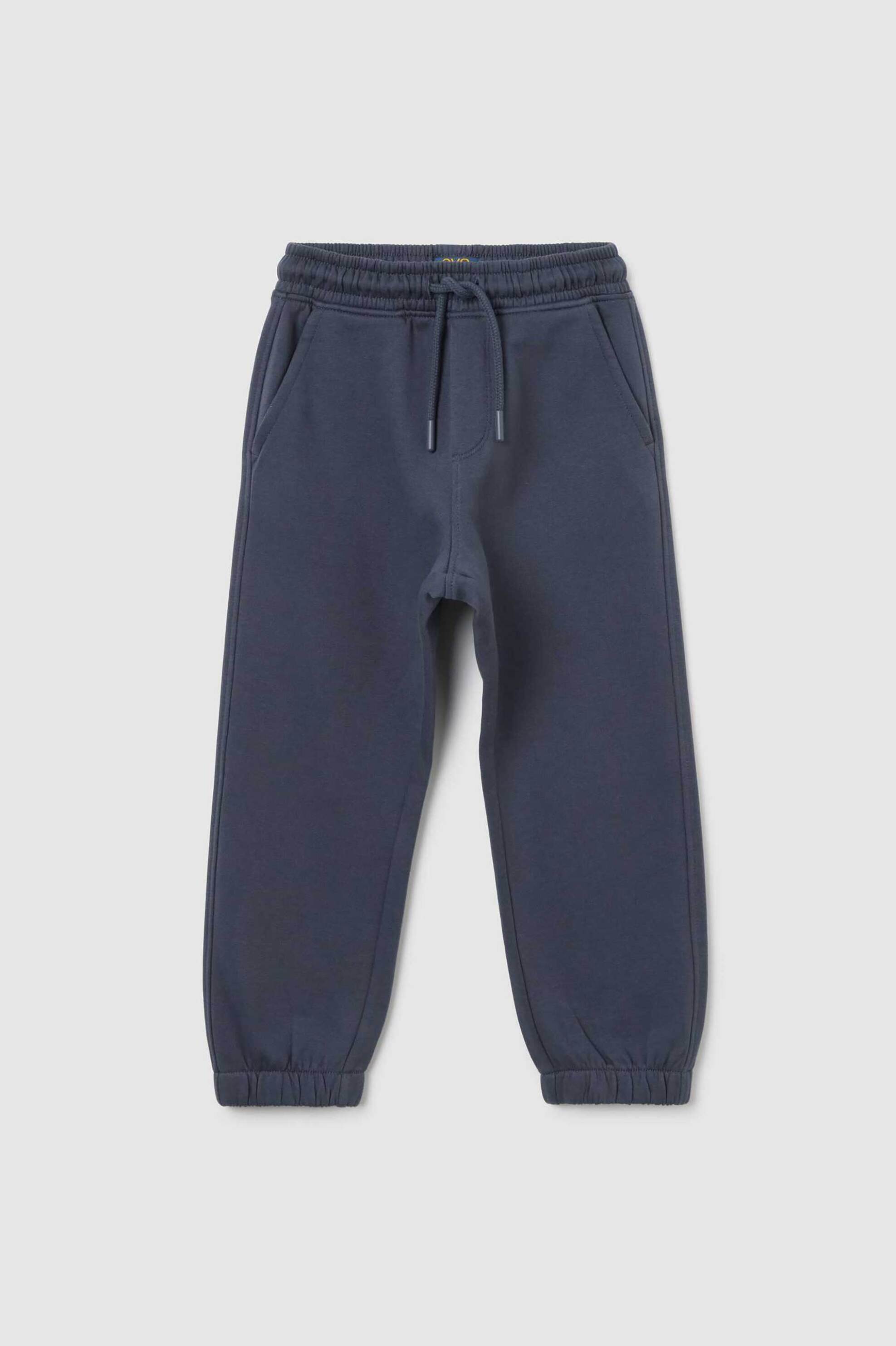 OVS παιδικό παντελόνι φόρμας με ελαστική μέση μονόχρωμο Regular Fit - 002476863 Σκούρο Μπλε