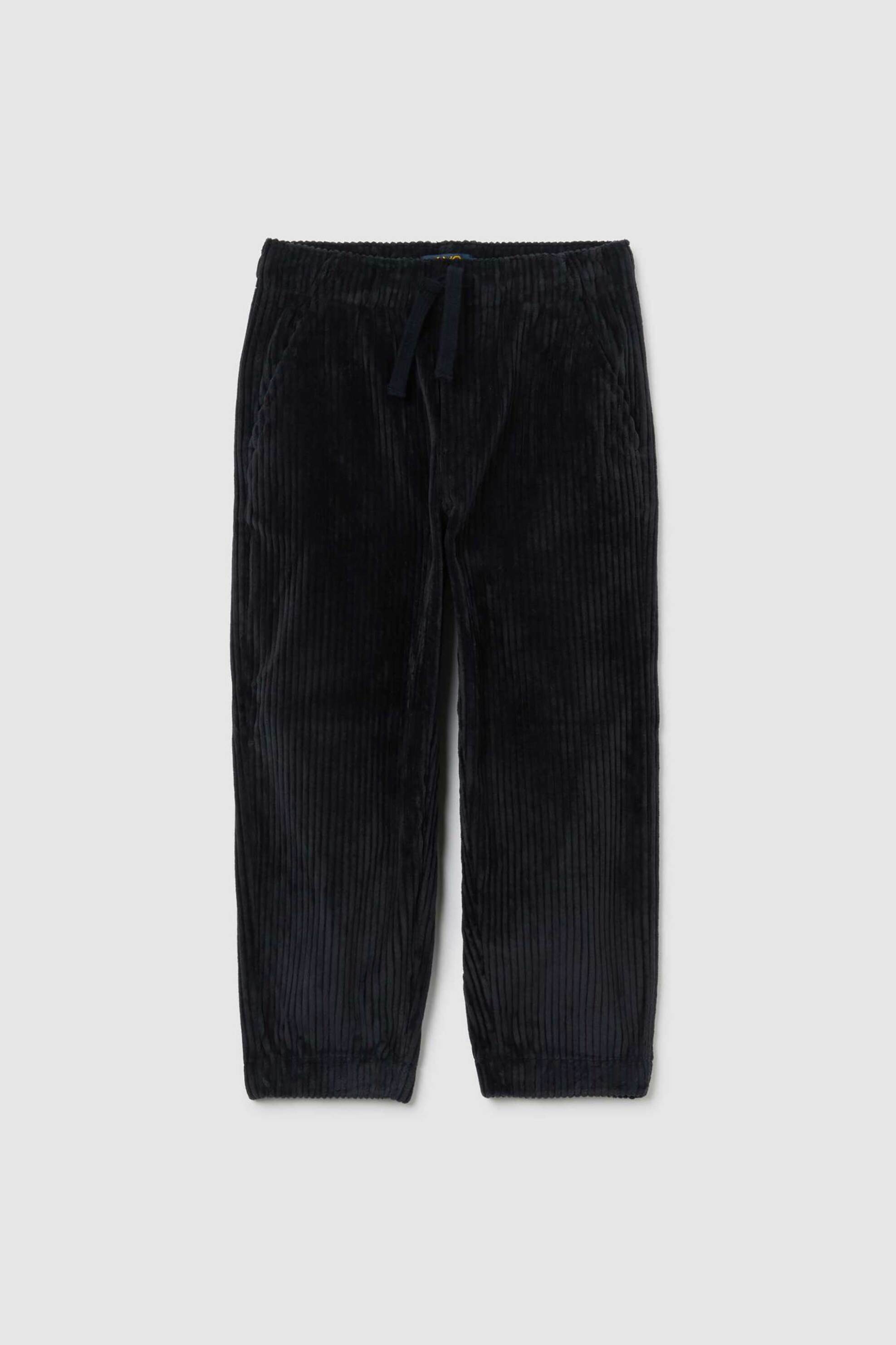 OVS παιδικό παντελόνι με ελαστική μέση μονόχρωμο Regular Fit - 002478179 Σκούρο Μπλε