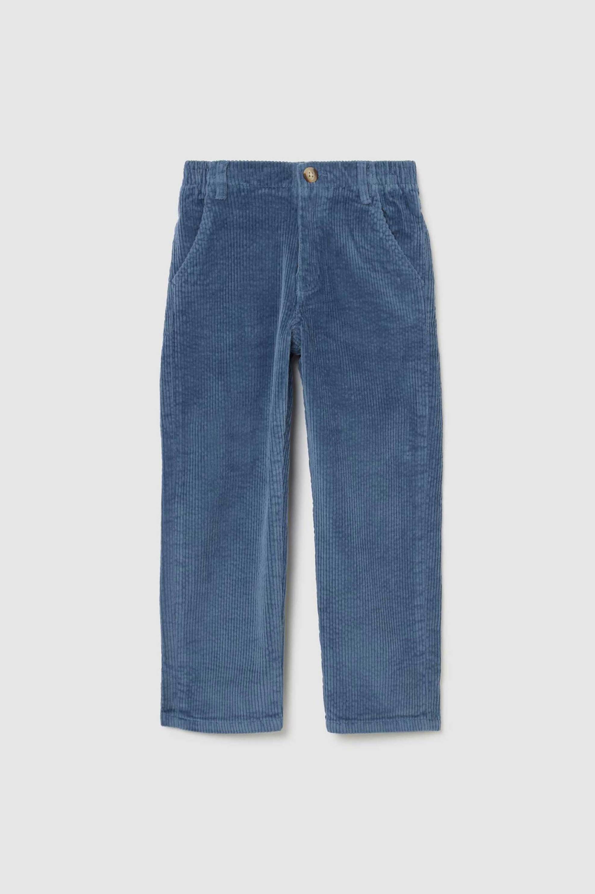 OVS παιδικό παντελόνι μονόχρωμο Regular Fit - 002480301 Μπλε