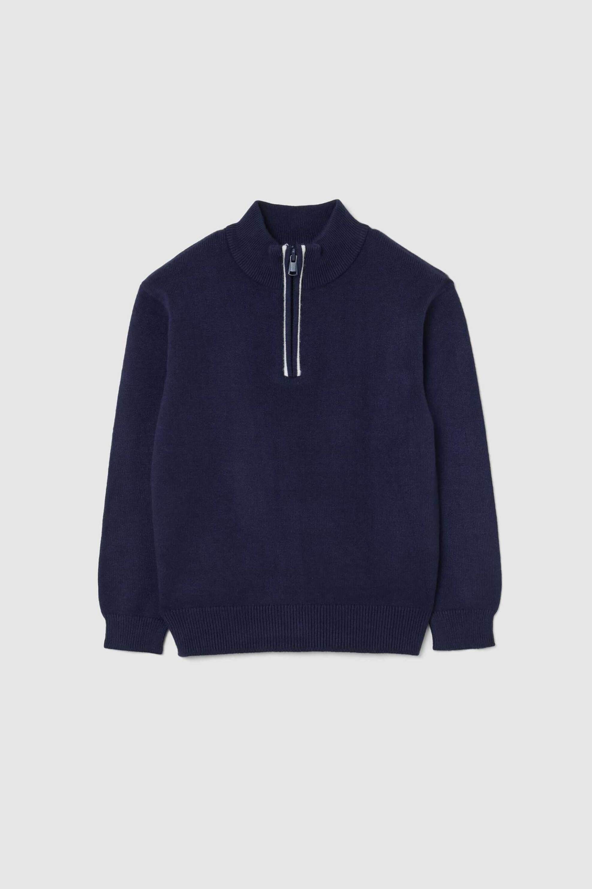 OVS παιδική μπλούζα ζιβάγκο μονόχρωμη Regular Fit - 002480315 Σκούρο Μπλε